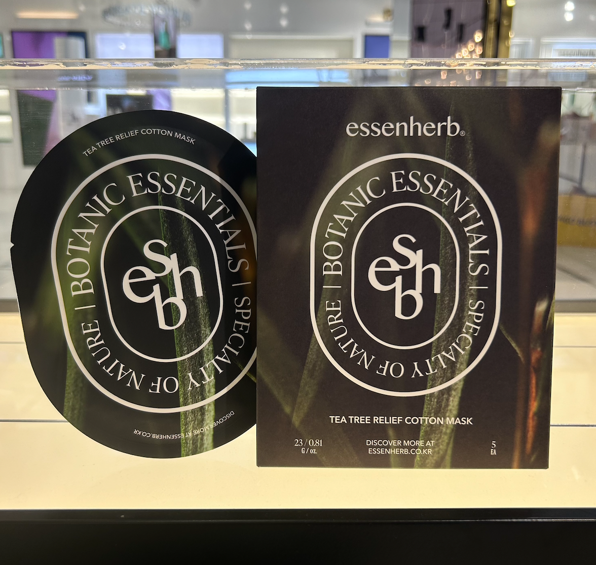 【1＋1✨】【essenherb】ティーツリーレリーフコットンマスク　※10/21-28より順次発送予定