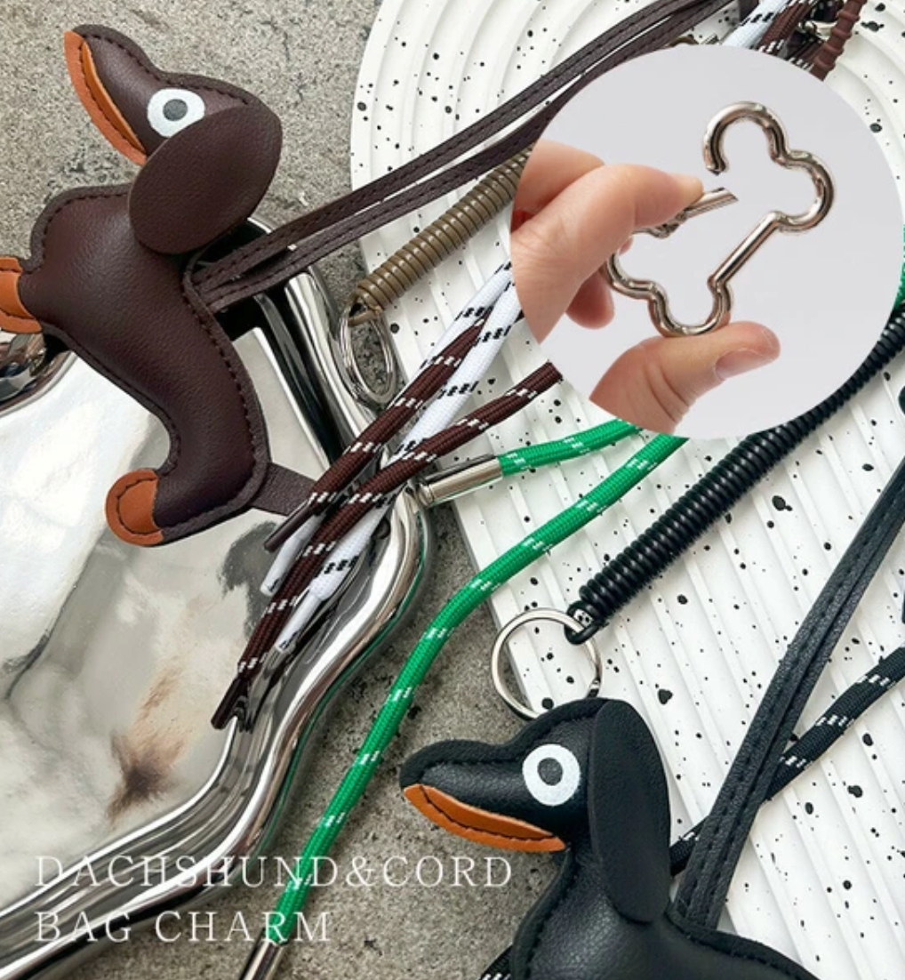 DOG バッグチャーム　-チョコ-　※7/16〜22迄に順次発送予定