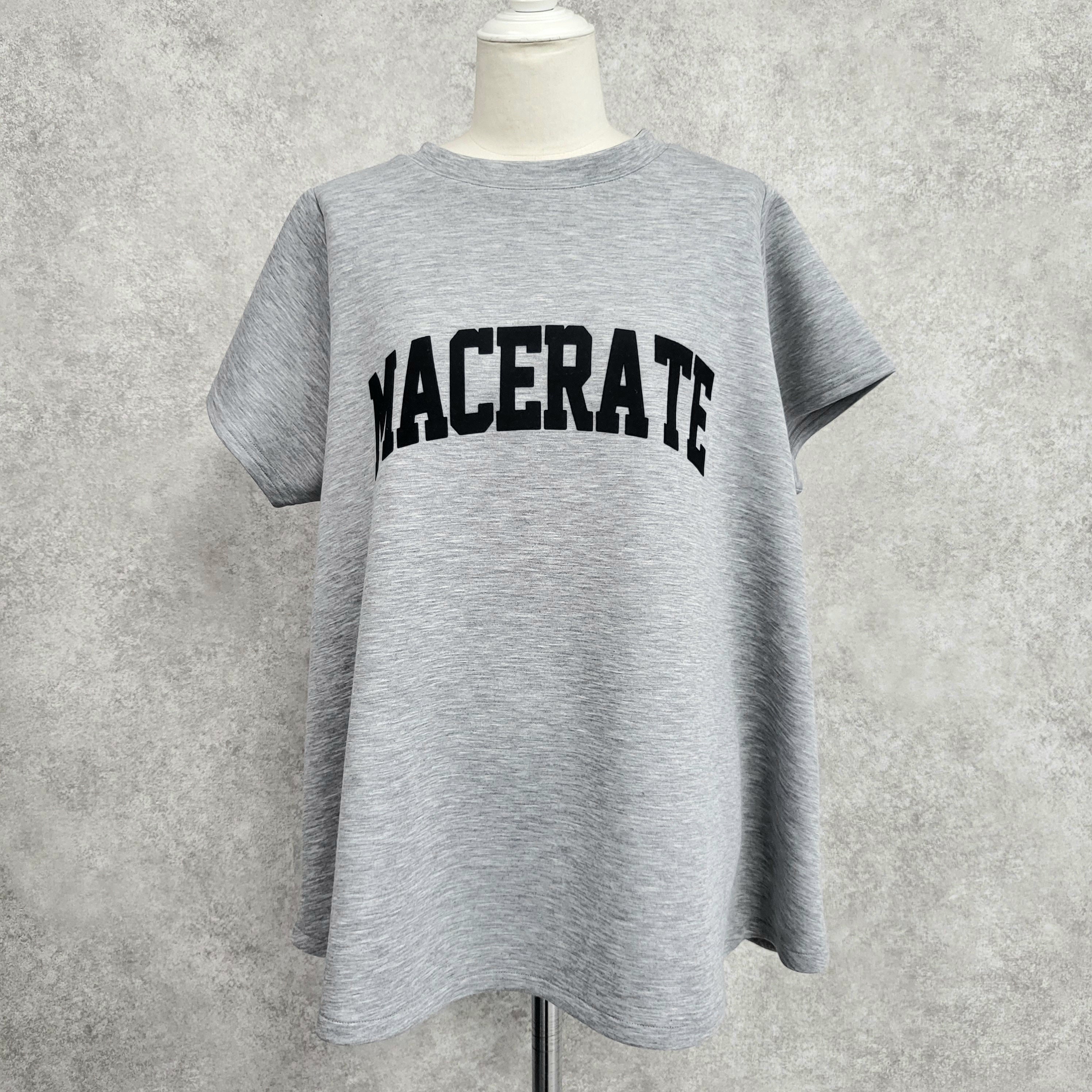 【ぞうねこ別注】フロッキーロゴフレアTシャツ　-グレー-　※8/6〜8/12迄に順次発送予定