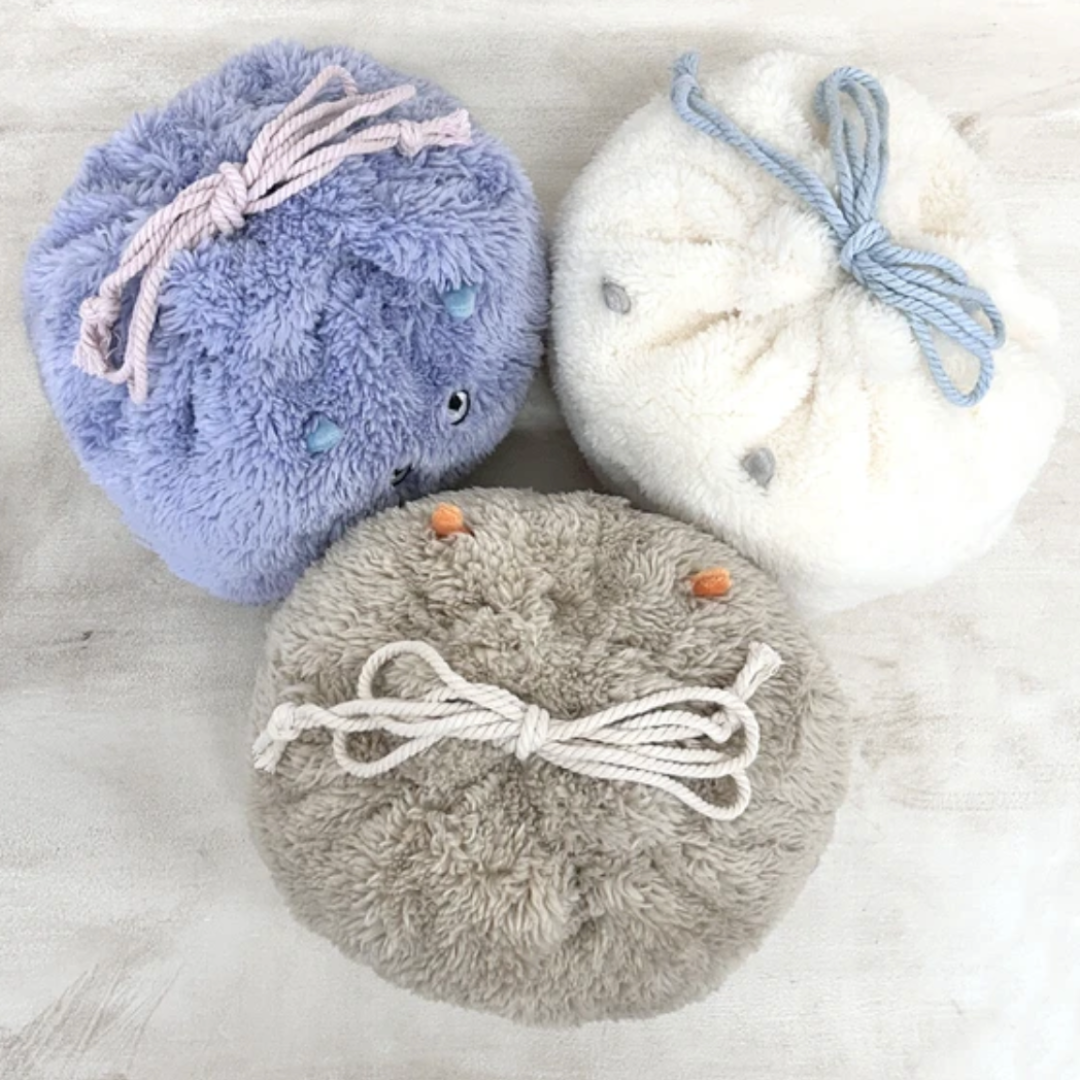 Furry もこもこ巾着 -ベージュ-　※11/19-25頃より順次配送予定