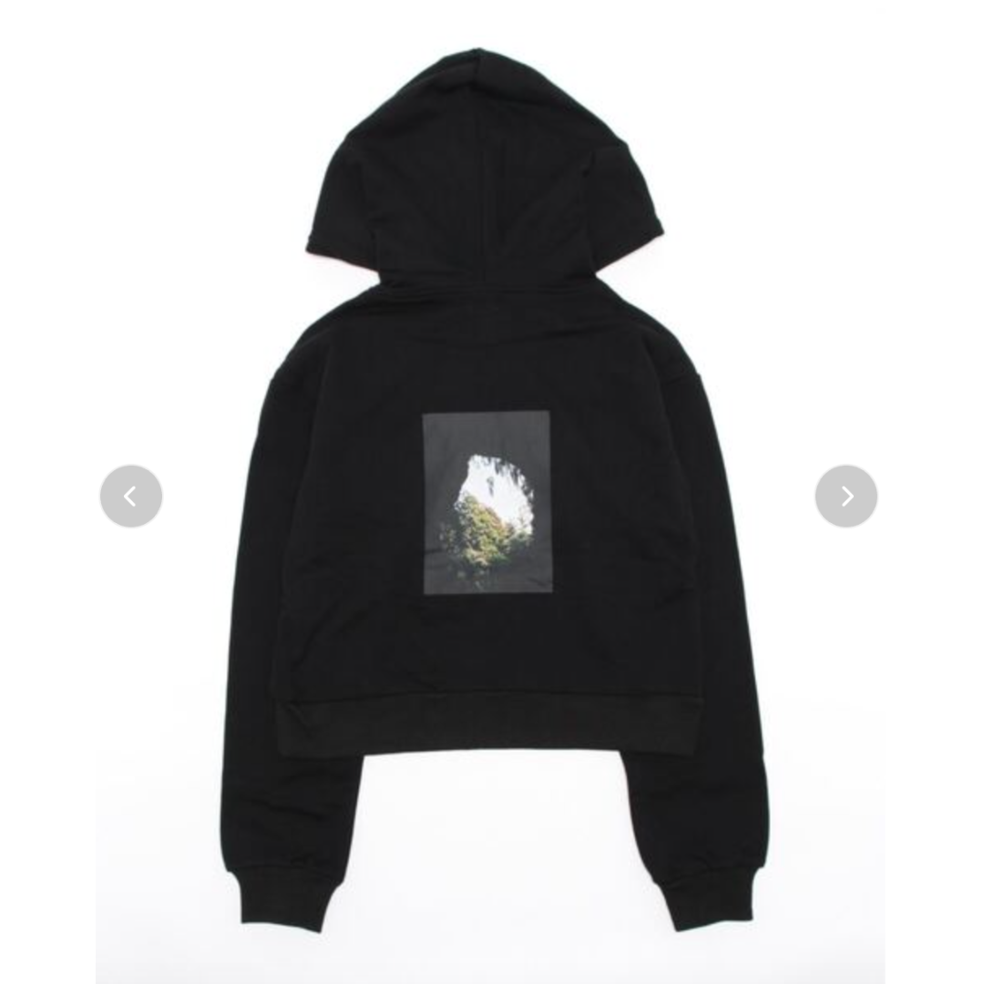 バックフォトプリントフーディースウェット -ブラックオーバーサイズ / サイズ2(オーバーサイズ)-　※10/29〜11/4より順次配送