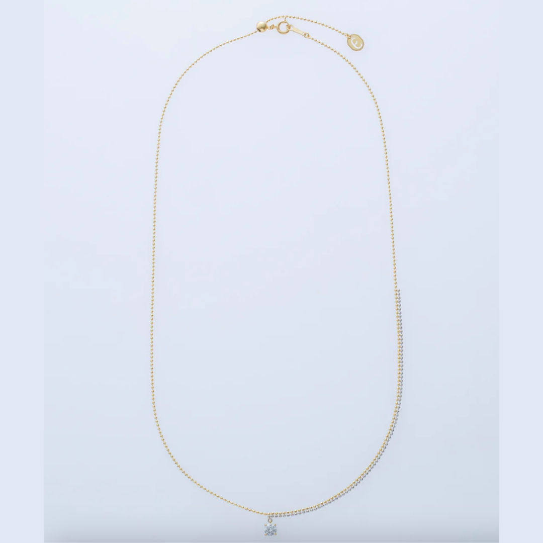 【ENEY】ピクセル 0.23カラット ラウンドチェーンネックレス　※10/22〜28より弊社事務所から発送