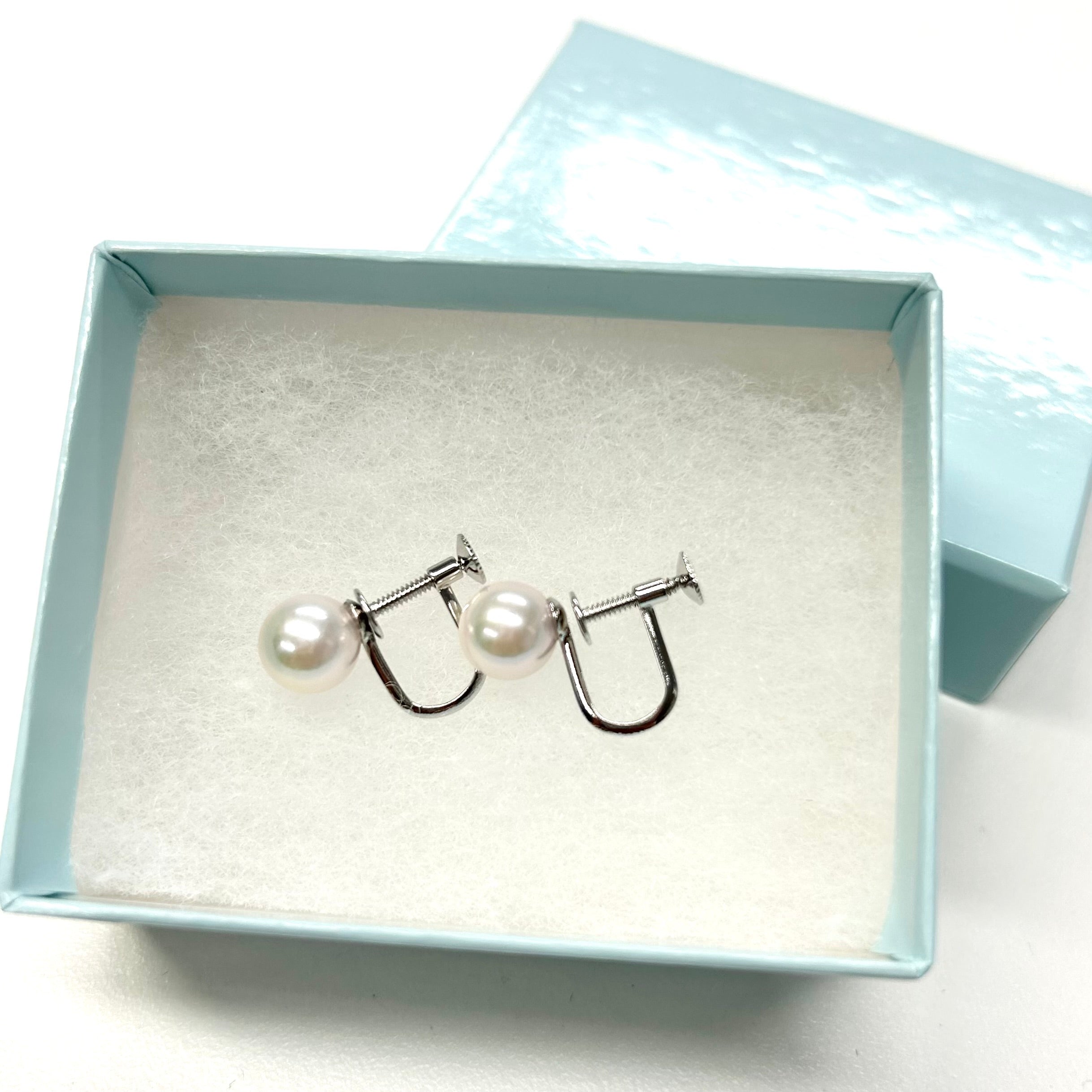 アコヤ真珠イヤリング　-7.5ｍｍ珠-　※9/24〜30より順次発送予定