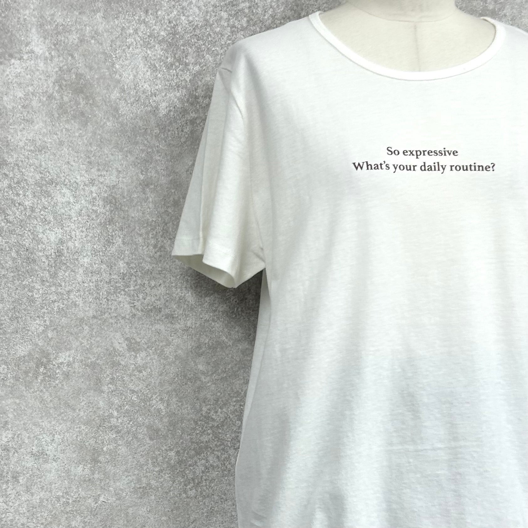 英字プリントパジャマ上下SET　-オフホワイト×レンガ-　※7/23〜29迄に順次発送予定