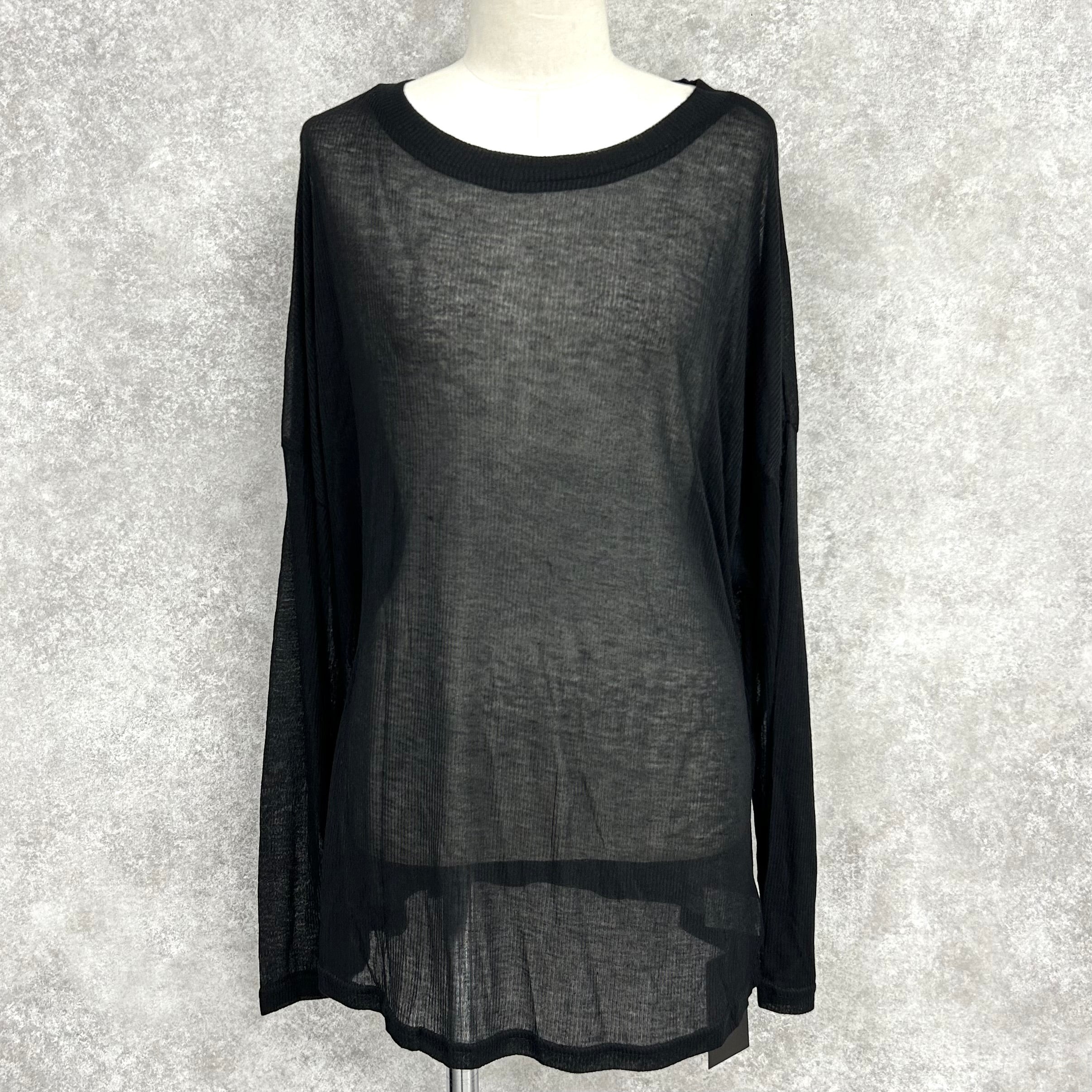 シンプルシアートップス -ブラック-　※7/23〜29迄に順次発送予定