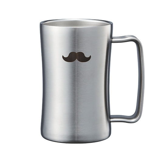 のみごろジョッキ４２０mlヒゲ　※7/16~22迄に順次発送予定