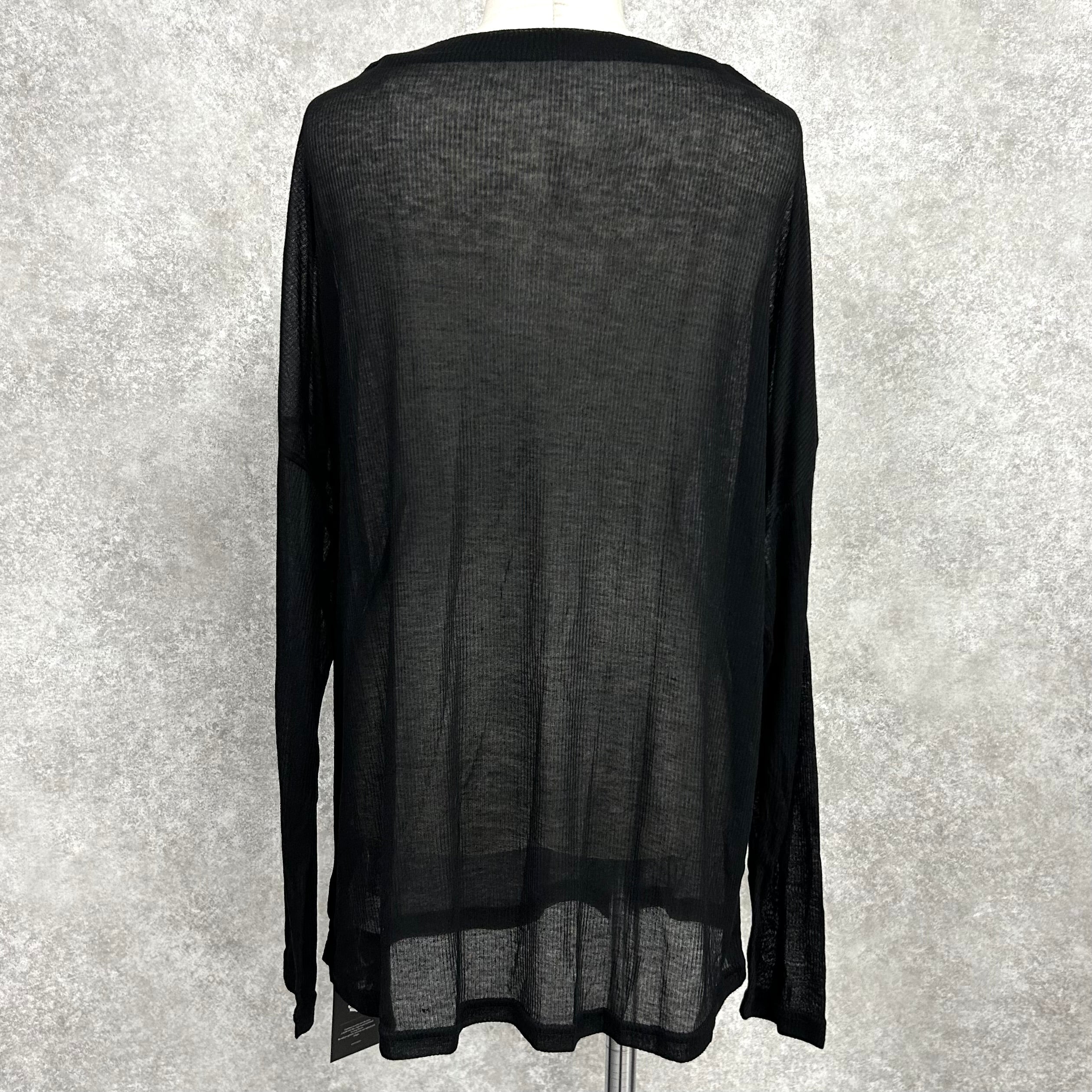 シンプルシアートップス -ブラック-　※7/23〜29迄に順次発送予定