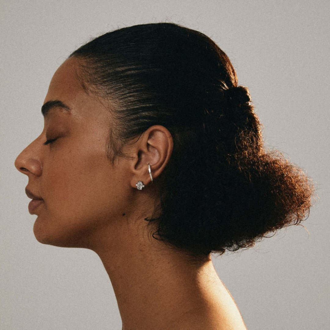 【ENEY】フルムーン SV925 メレダイヤモンド イヤーカフ　※10/22〜28より弊社事務所から発送