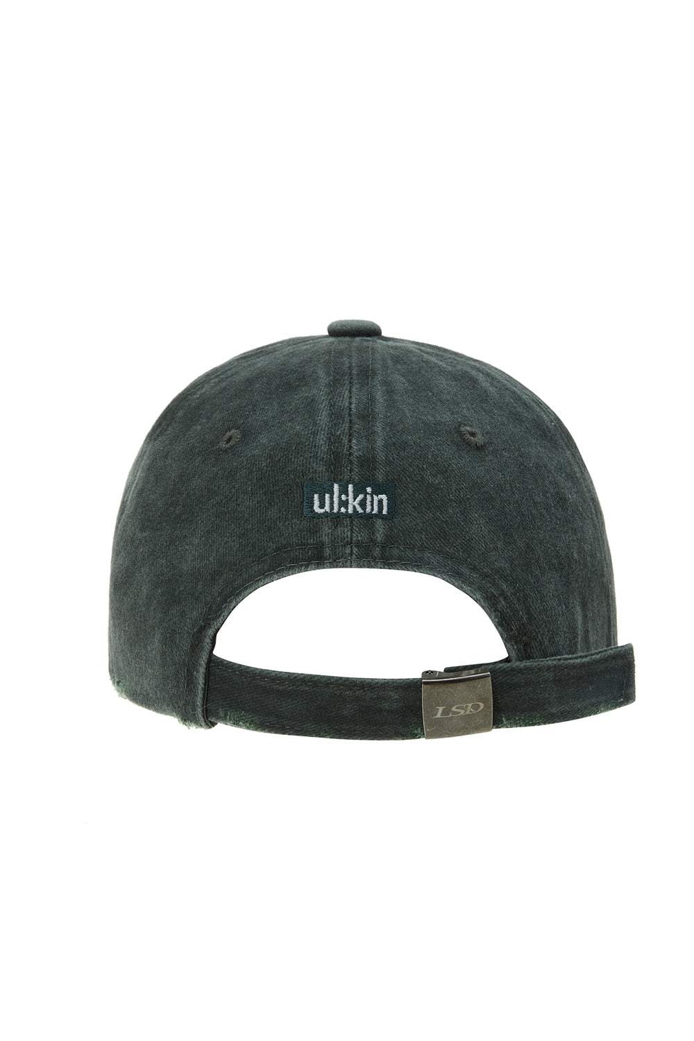 ※予約商品【ULKIN】[Runway] MUGUNG Embroidery Pigment Ball Cap_Khaki　※12月頃より順次配送予定