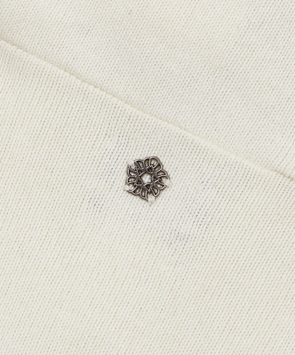 ※予約商品【ULKIN】[Runway]Damaged Hooded Knit Cardigan_Oatmeal　※12月頃より順次配送予定