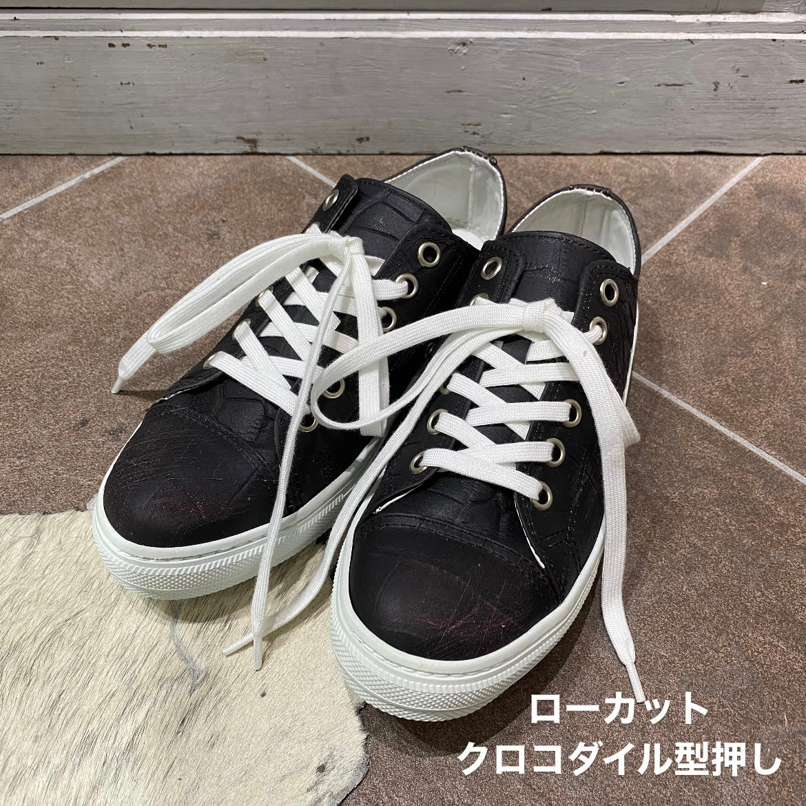 ⚠️予約【M.U.L.】ローカットスニーカー -vintage ブラック-　※R7. 6月末納品予定