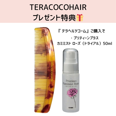 【数量限定】TERACOCOHAIR(テラココ)テラヘルツコーム+特典付き🎁　※8/6〜12迄に順次発送予定