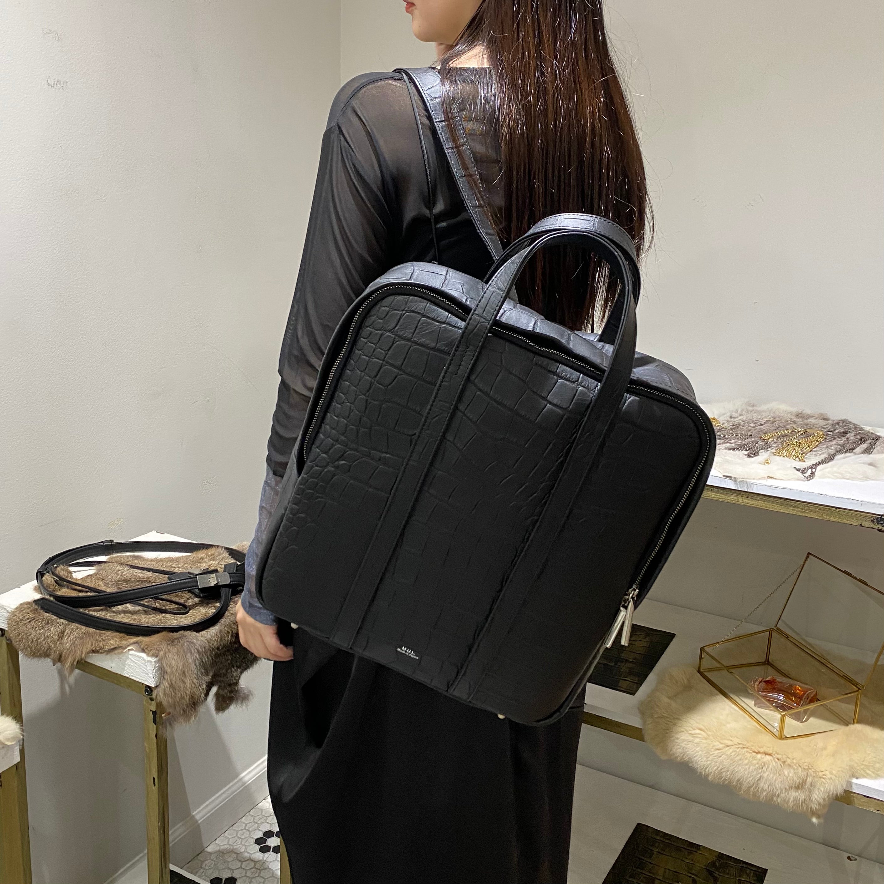 ⚠️予約【M.U.L.】ミニマルバックパック -ブラック-　※R7. 6月末納品予定