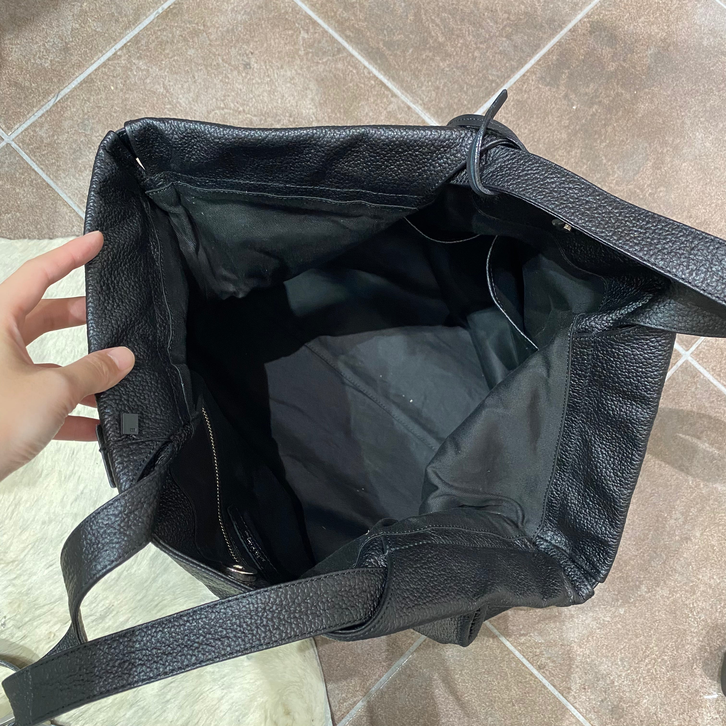 ⚠️予約【M.U.L.】ベントトート シボ型押し -ブラック-　※R7. 6月末納品予定