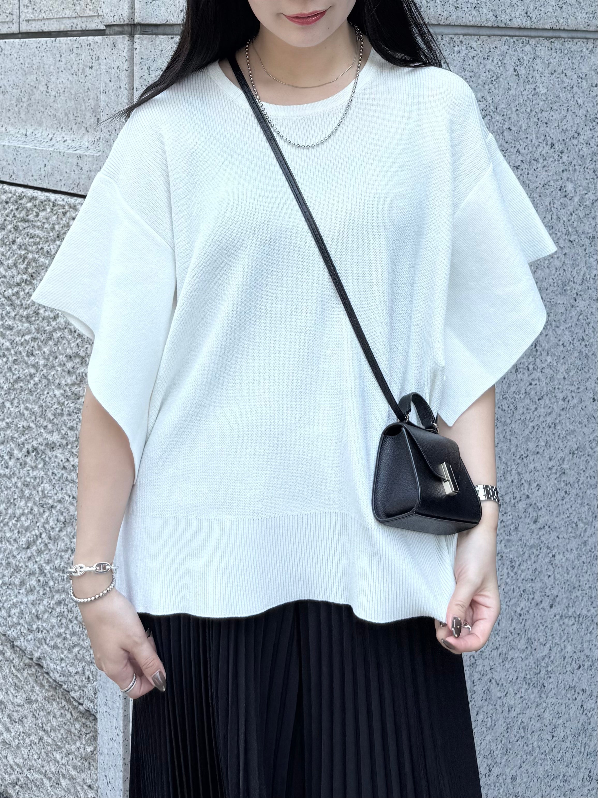 【ASYMM】Slow Knit -white-