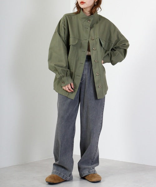 【hunch】ツイル/10ozデニムストレートパンツ  -グレー-※5/14〜5/20より順次配送予定