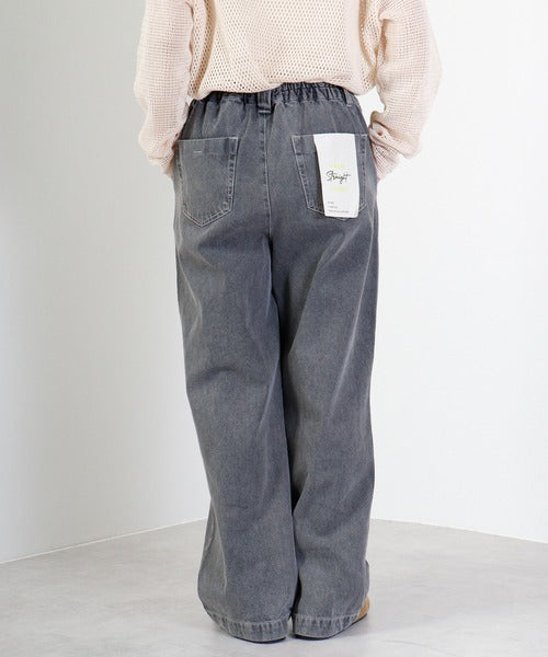 【hunch】ツイル/10ozデニムストレートパンツ  -グレー-※5/14〜5/20より順次配送予定