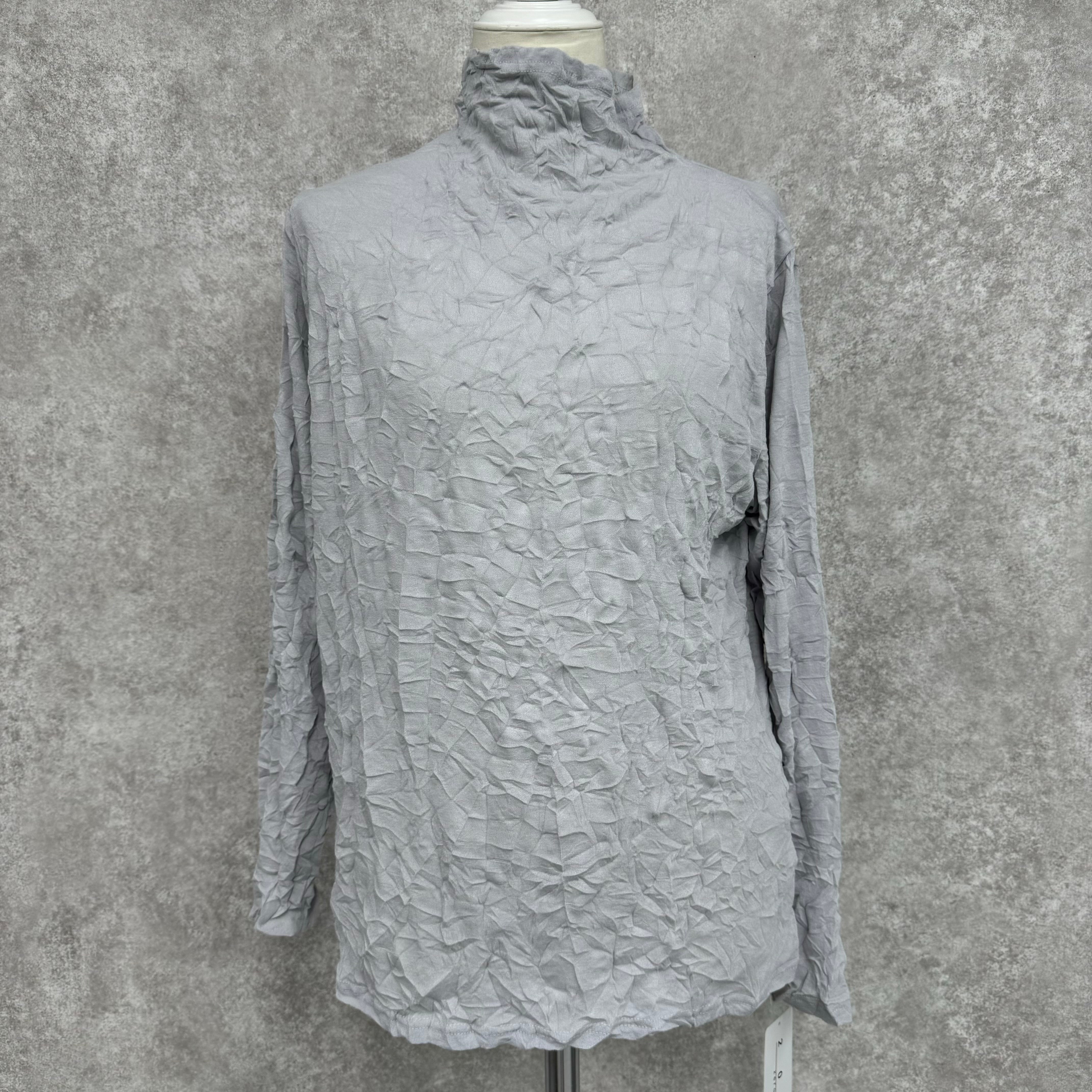 シフォンタートルトップス　ライトグレー　※10/15-21頃より順次配送予定