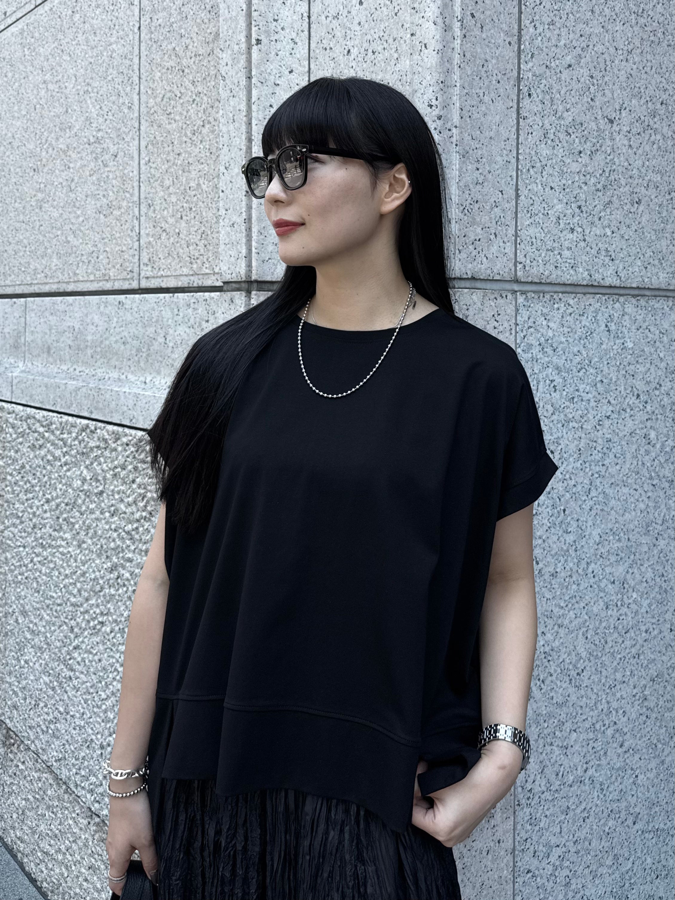 【ASYMM】NEAT TEE -black-