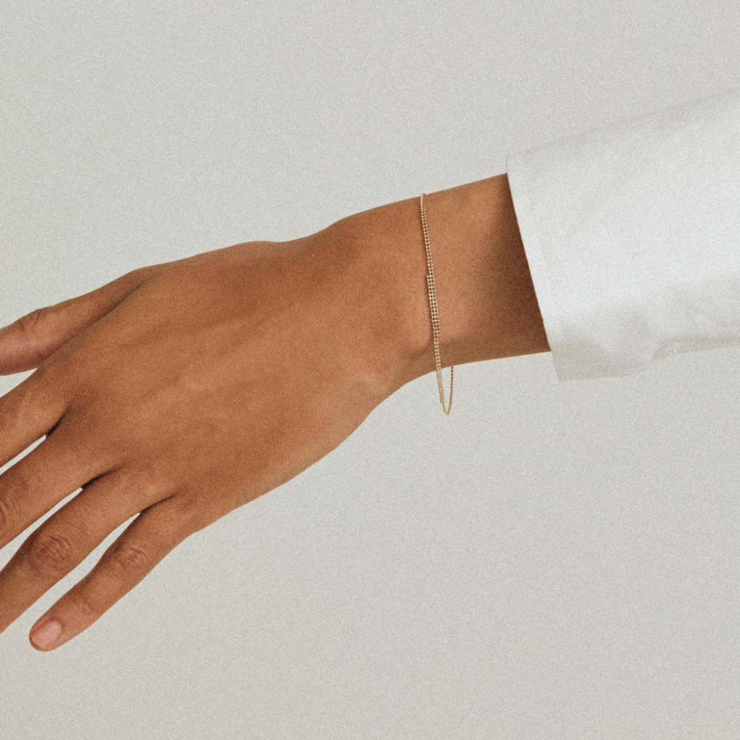 【ENEY】ピクセル チェーンブレスレット　※11月中旬より弊社事務所から発送