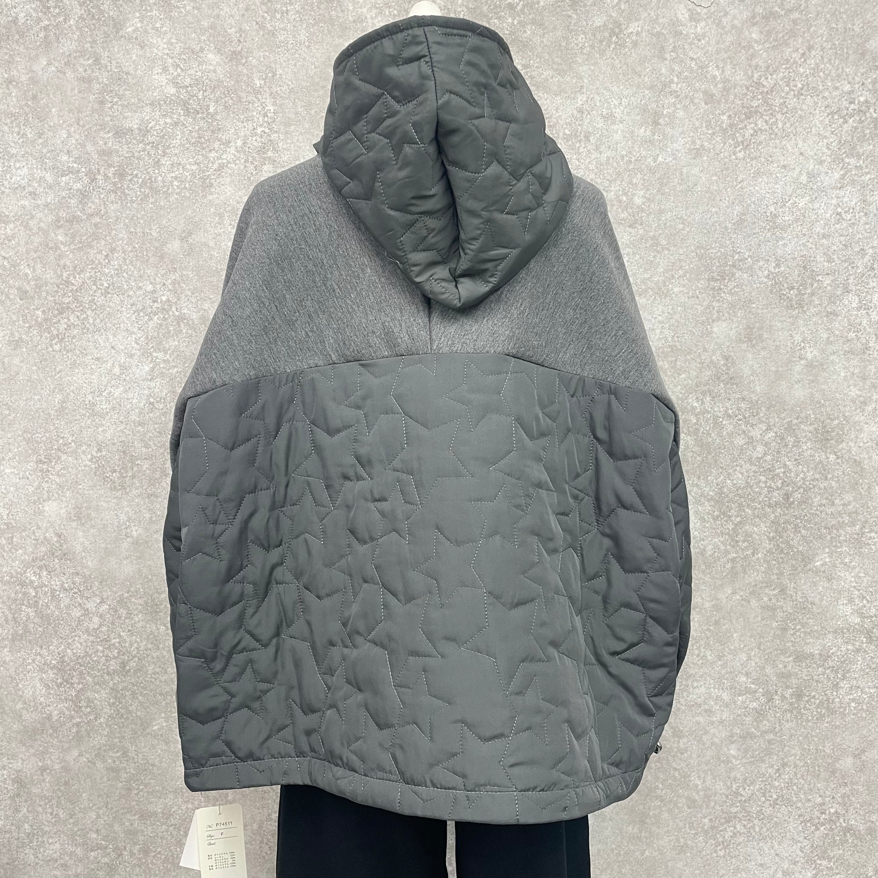 スターキルティングライトブルゾン -グレー-　※10/22~28頃より順次発送 ※ハンガー納品