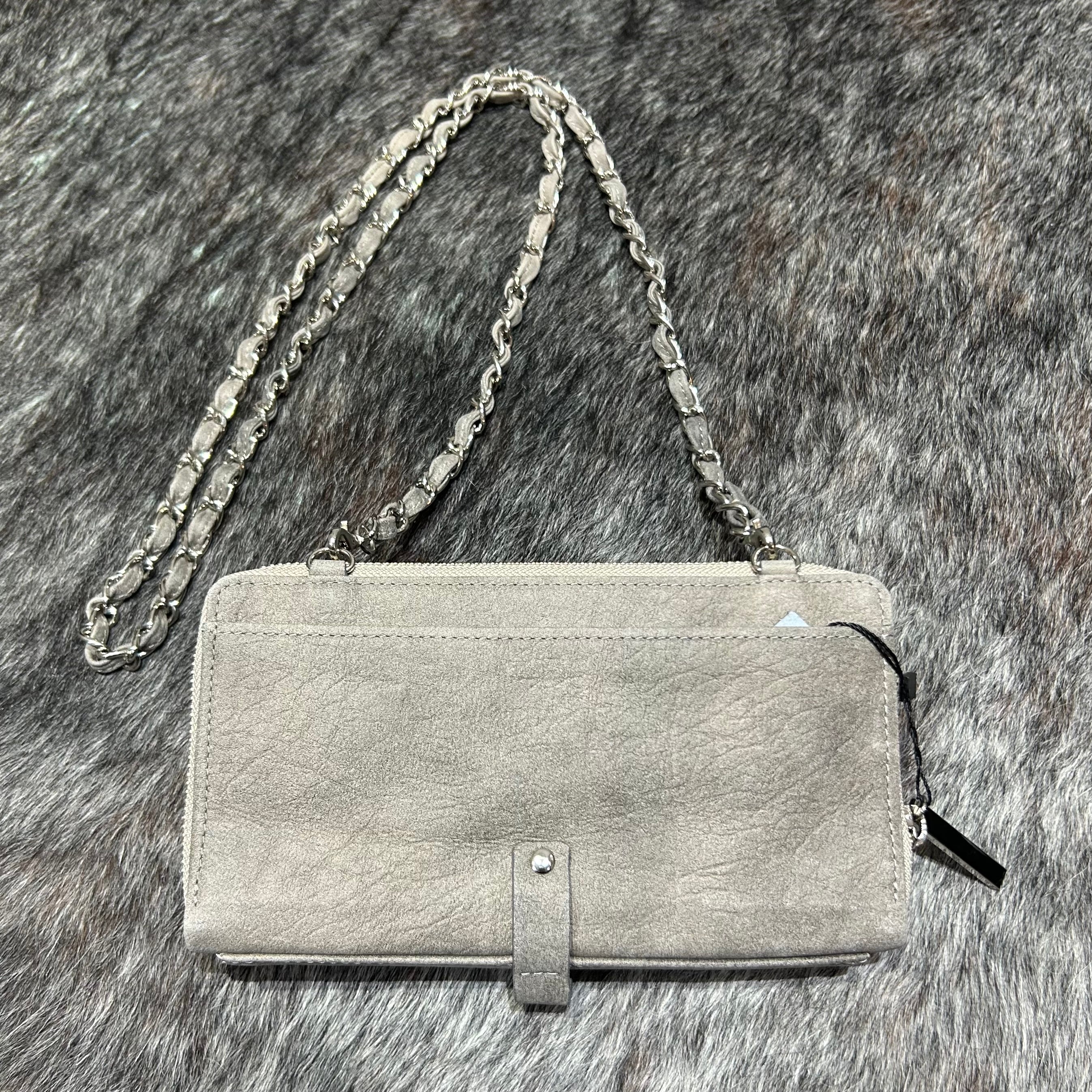 ⚠️予約【M.U.L.】 ウォレットショルダー　-エンボスグレージュ-　※R7. 6月末納品予定