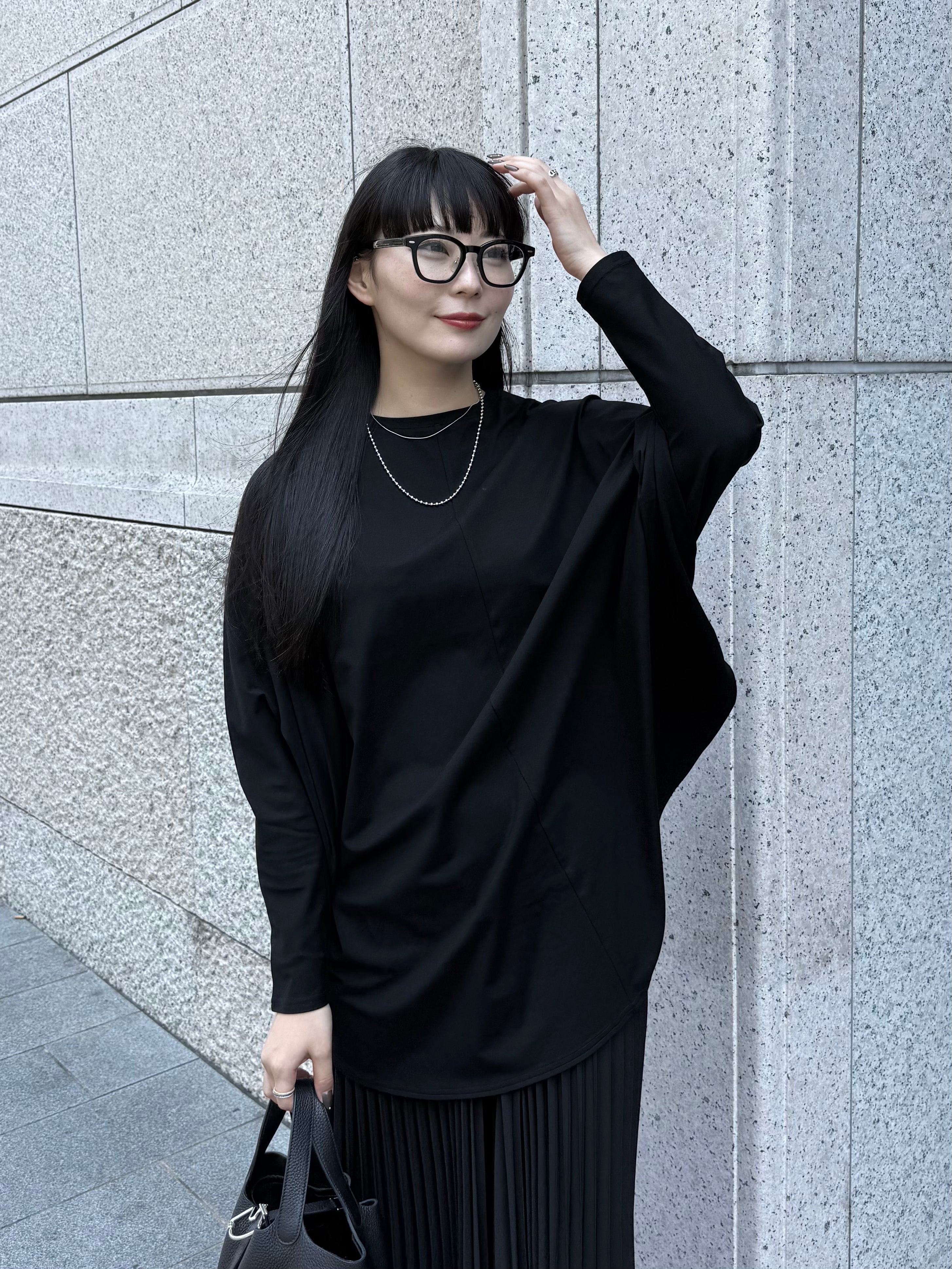 【ASYMM】VOID TEE -black-