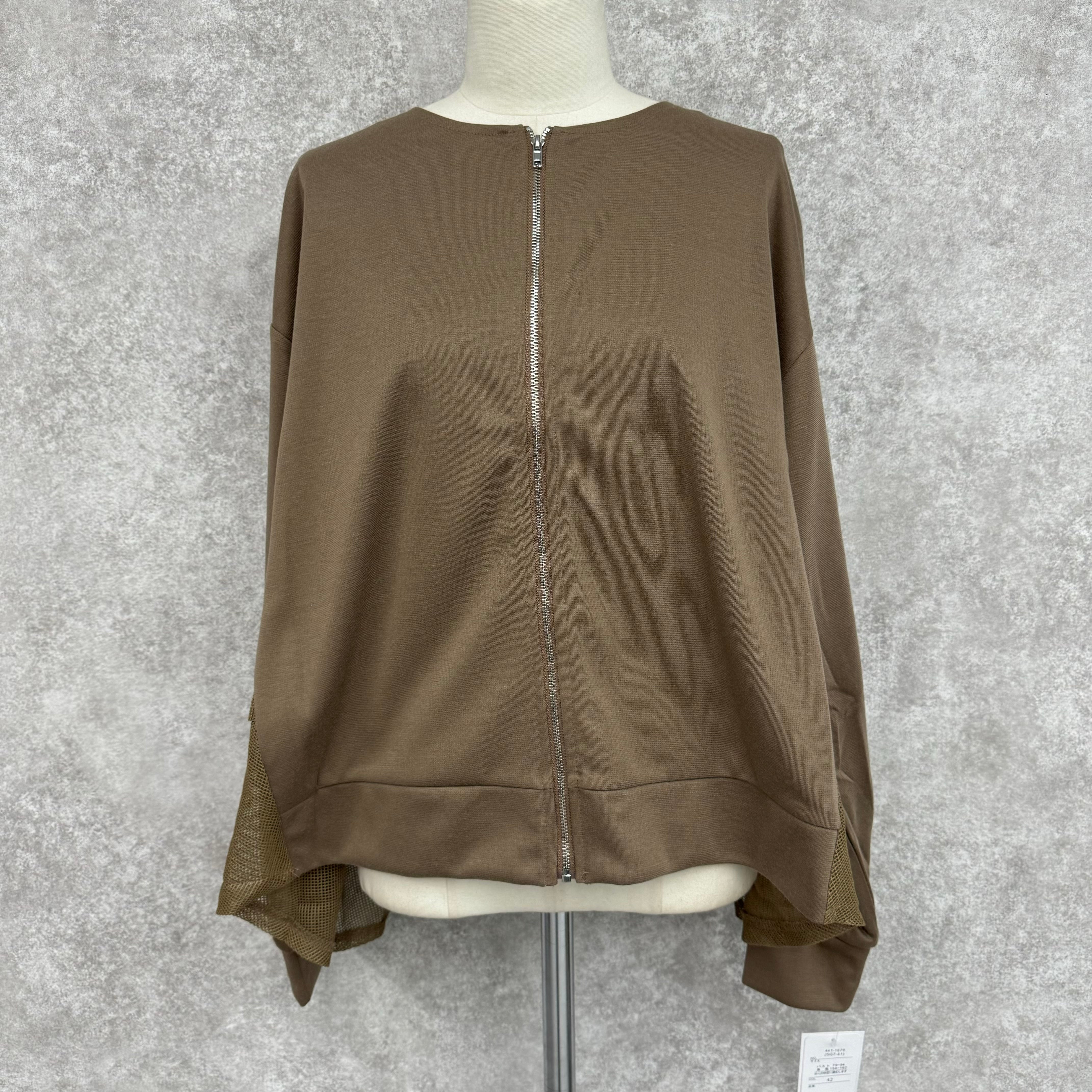 メッシュジャケット　ベージュ　※10/15-21頃より順次配送予定