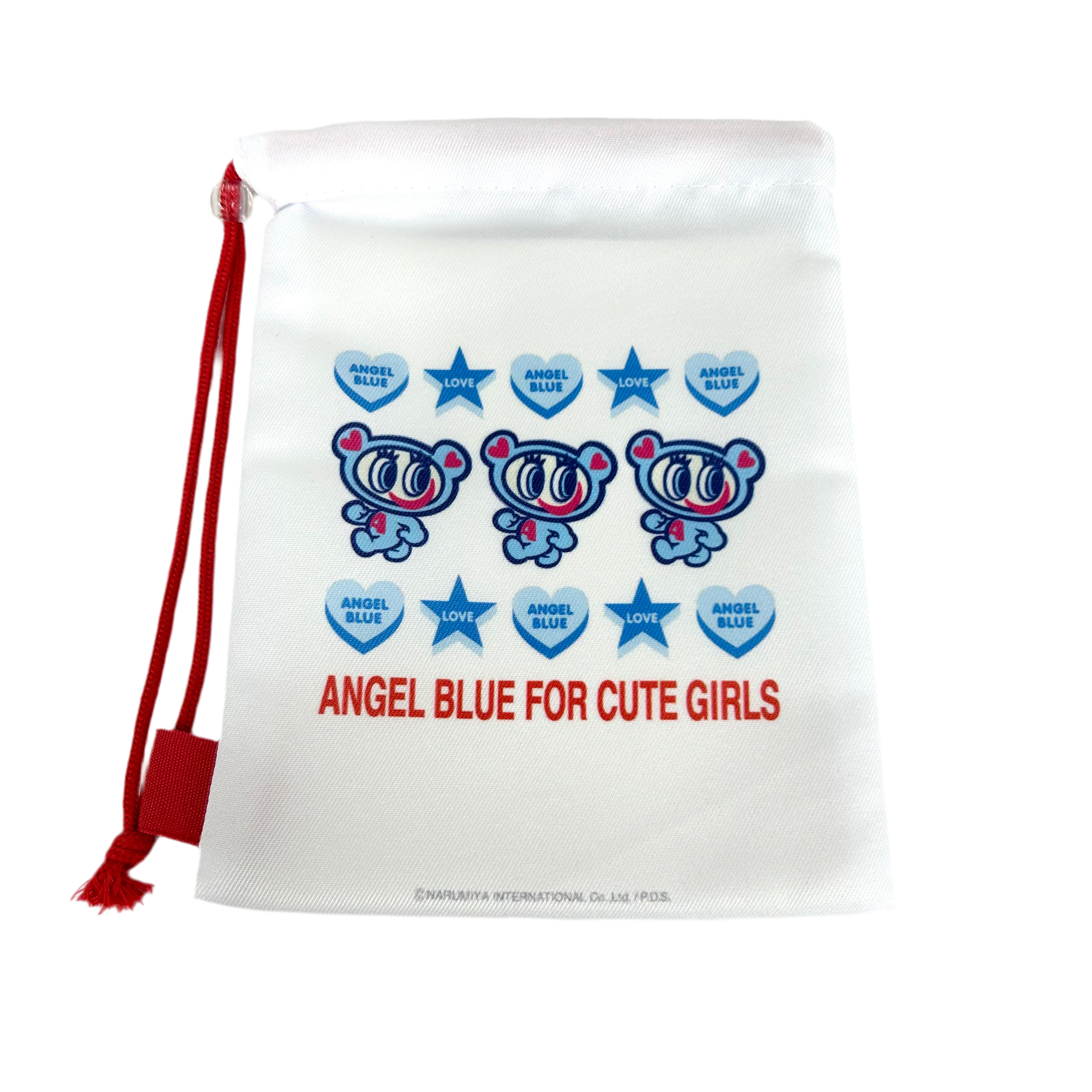 エンジェルブルーショッパー風巾着ホワイト　※9/17-23より順次発送予定