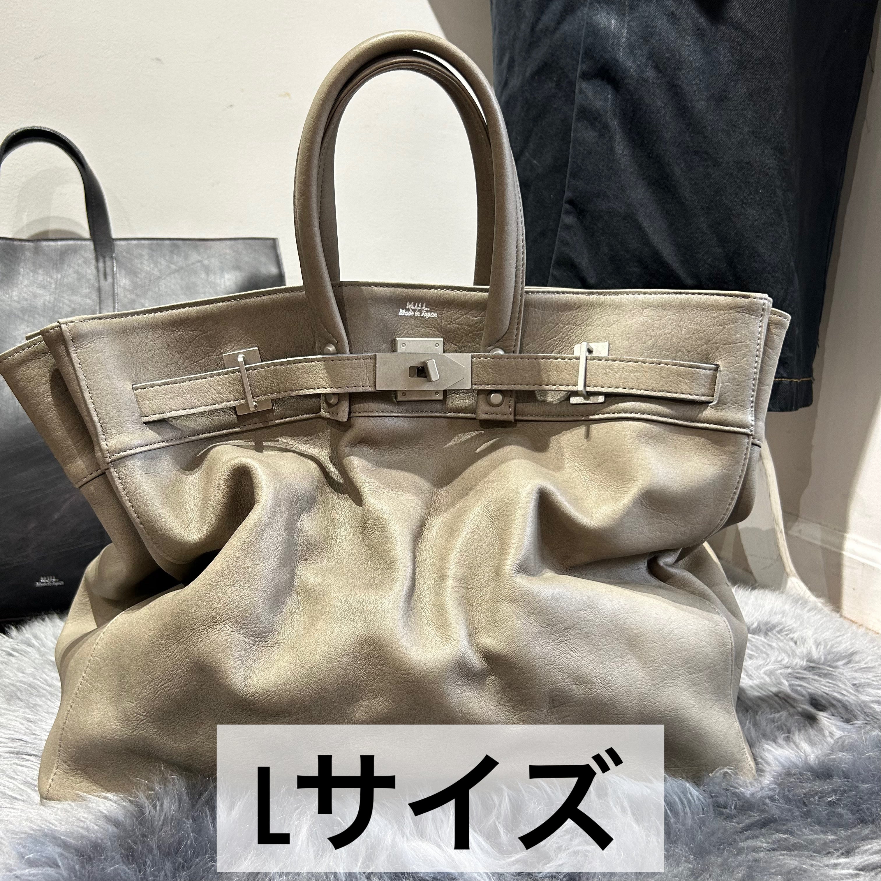 ⚠️予約【M.U.L.】stud seriesトート  -エンボスグレージュ-  　※R7. 6月末納品予定