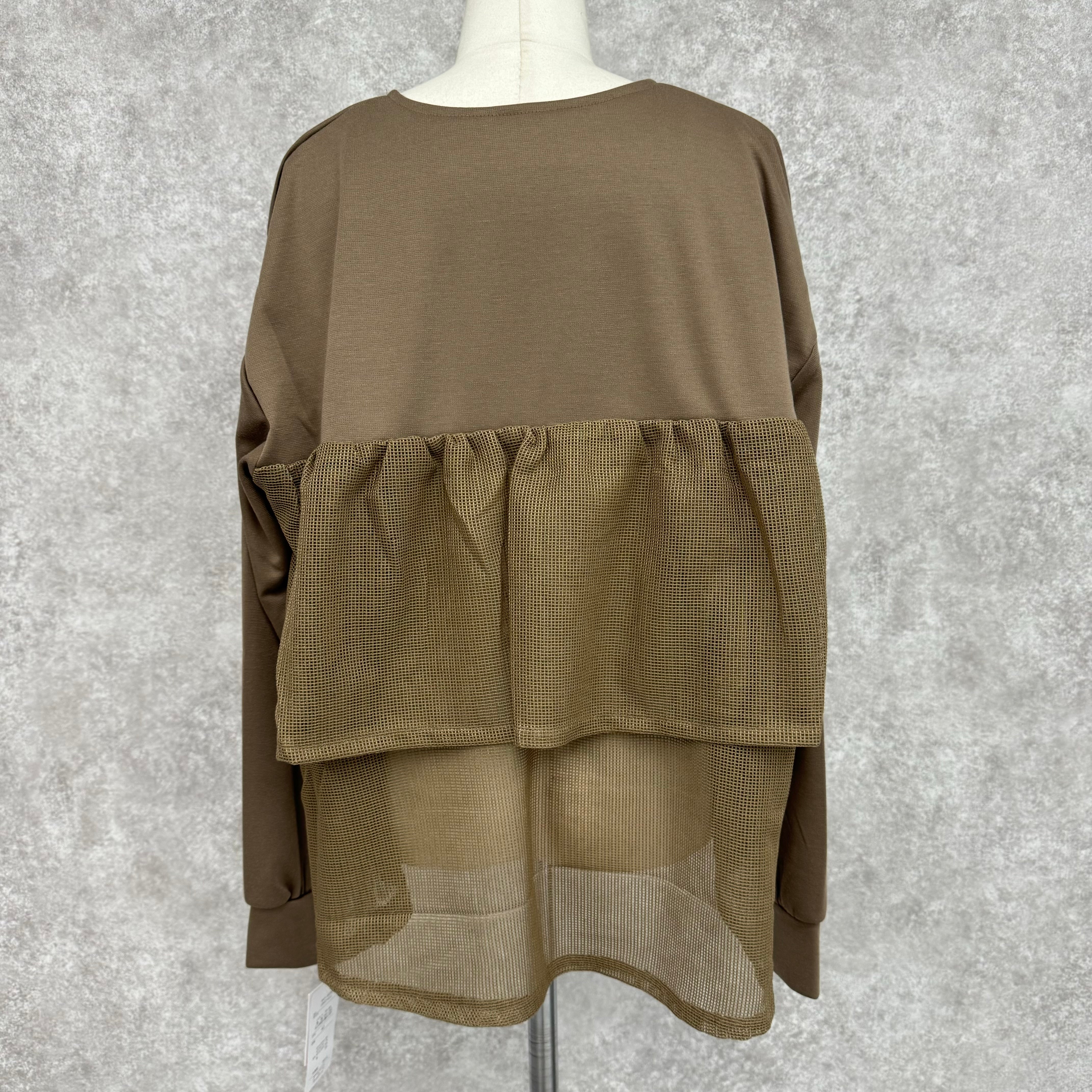 メッシュジャケット　ベージュ　※10/15-21頃より順次配送予定