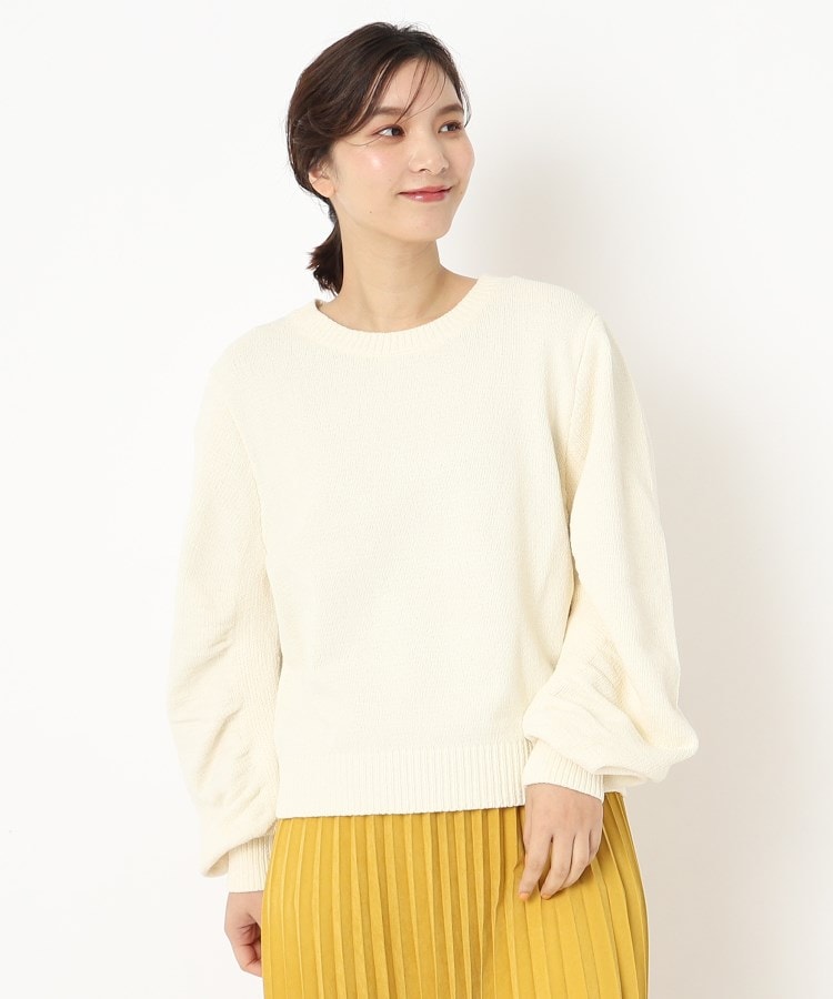 【手洗い可】アンティークモールマンドゥスリーブプルオーバー　004 アイボリー　※11月上旬〜中旬頃より配送予定