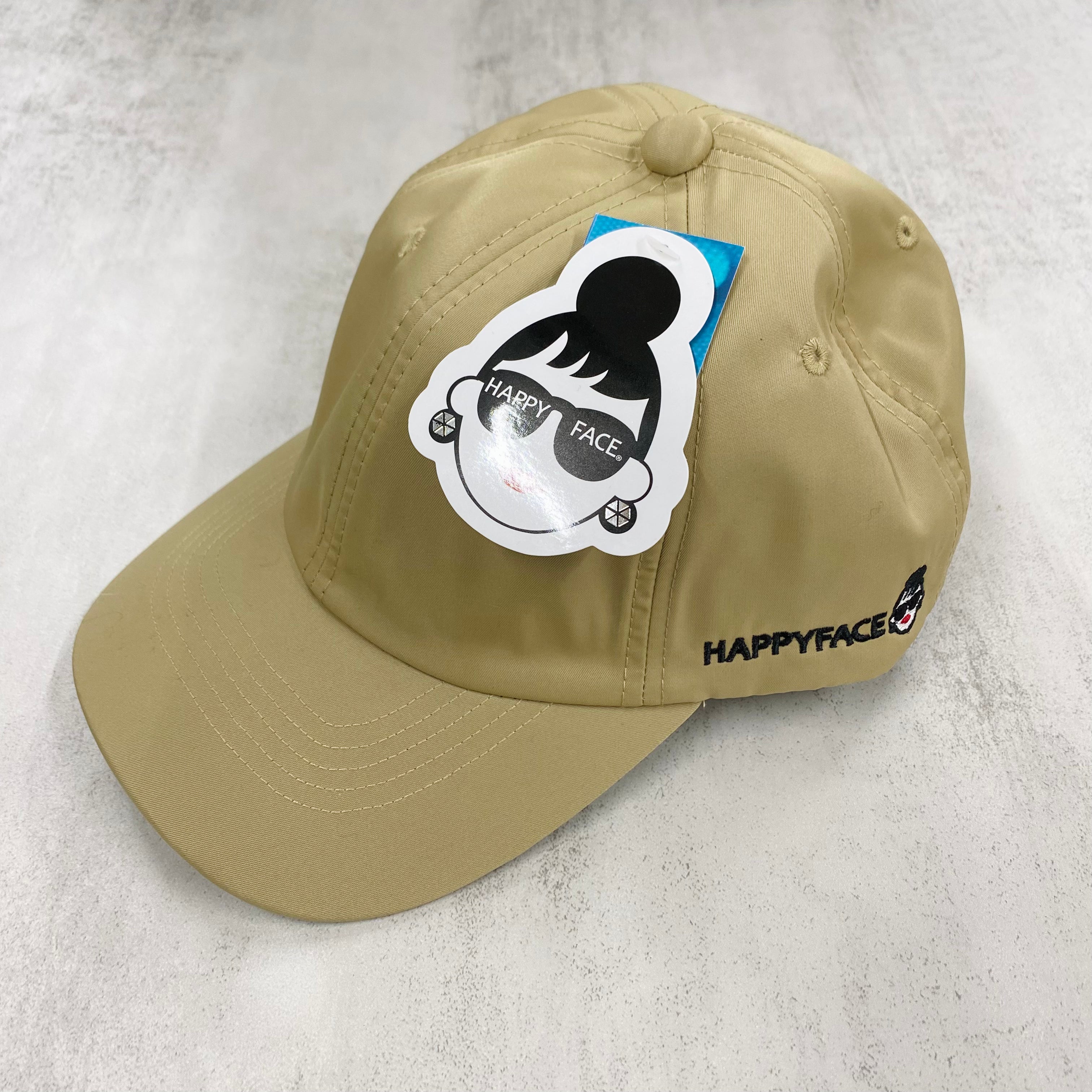 【HAPPYFACE】ＥＭＭＡナイロンキャップ　ベージュ　※10/22〜28より順次配送