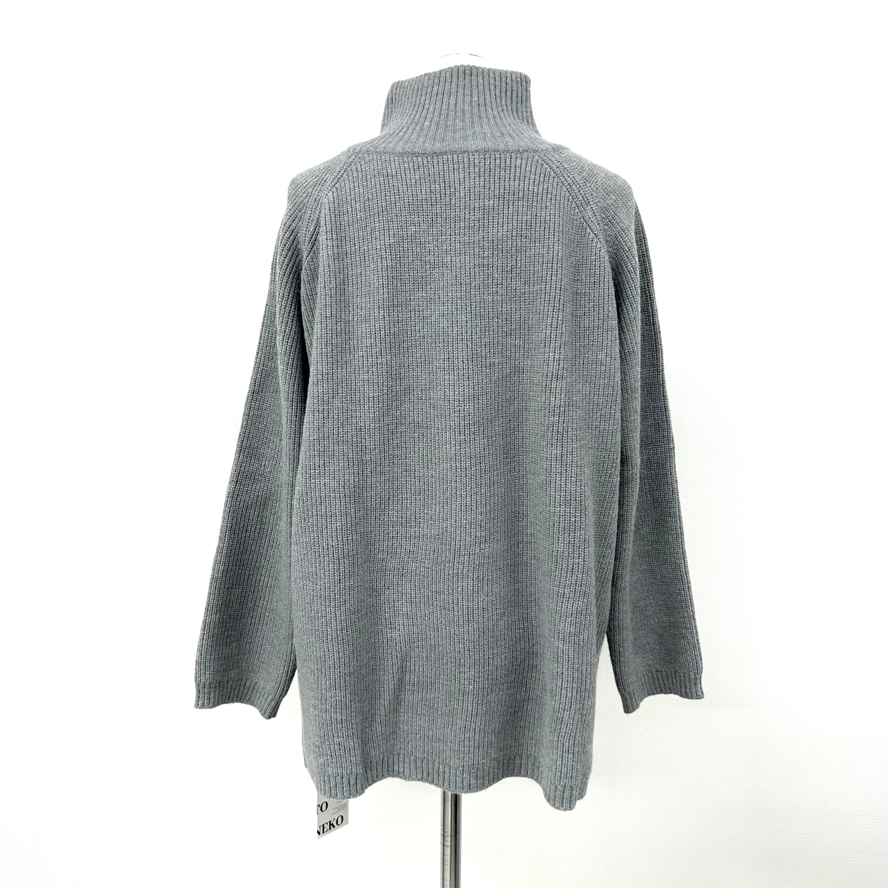 【私服シリーズ】サイドジッパーセーター -グレー-　※11/5-12頃倉庫より配送