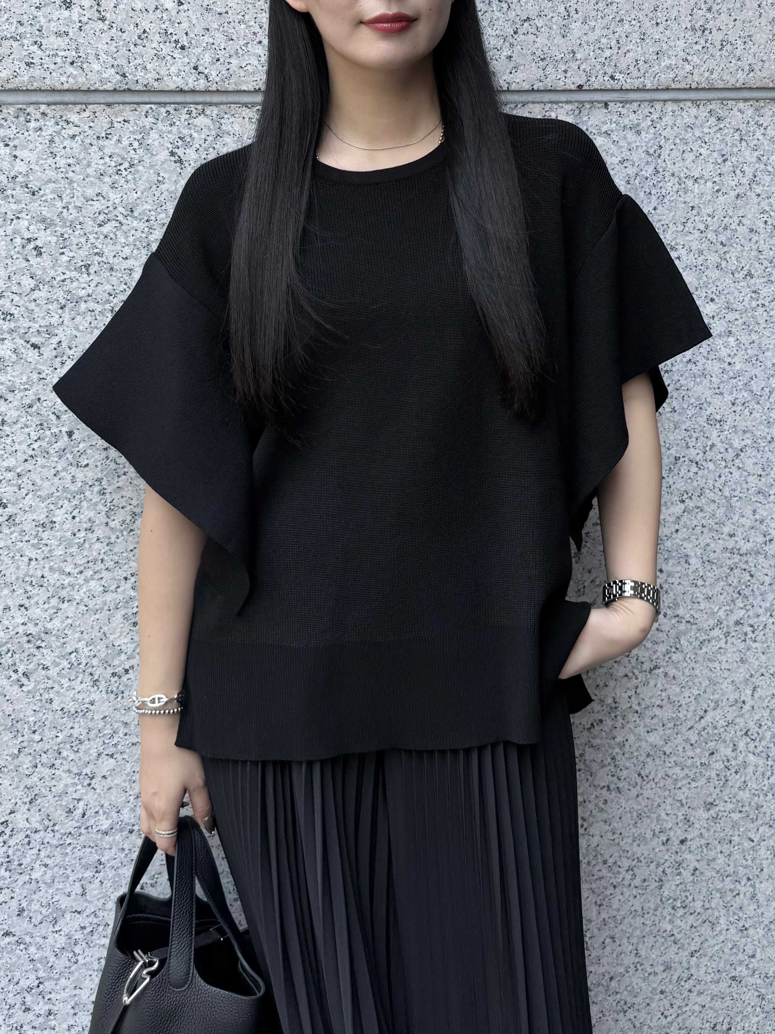 【ASYMM】Slow Knit -black-