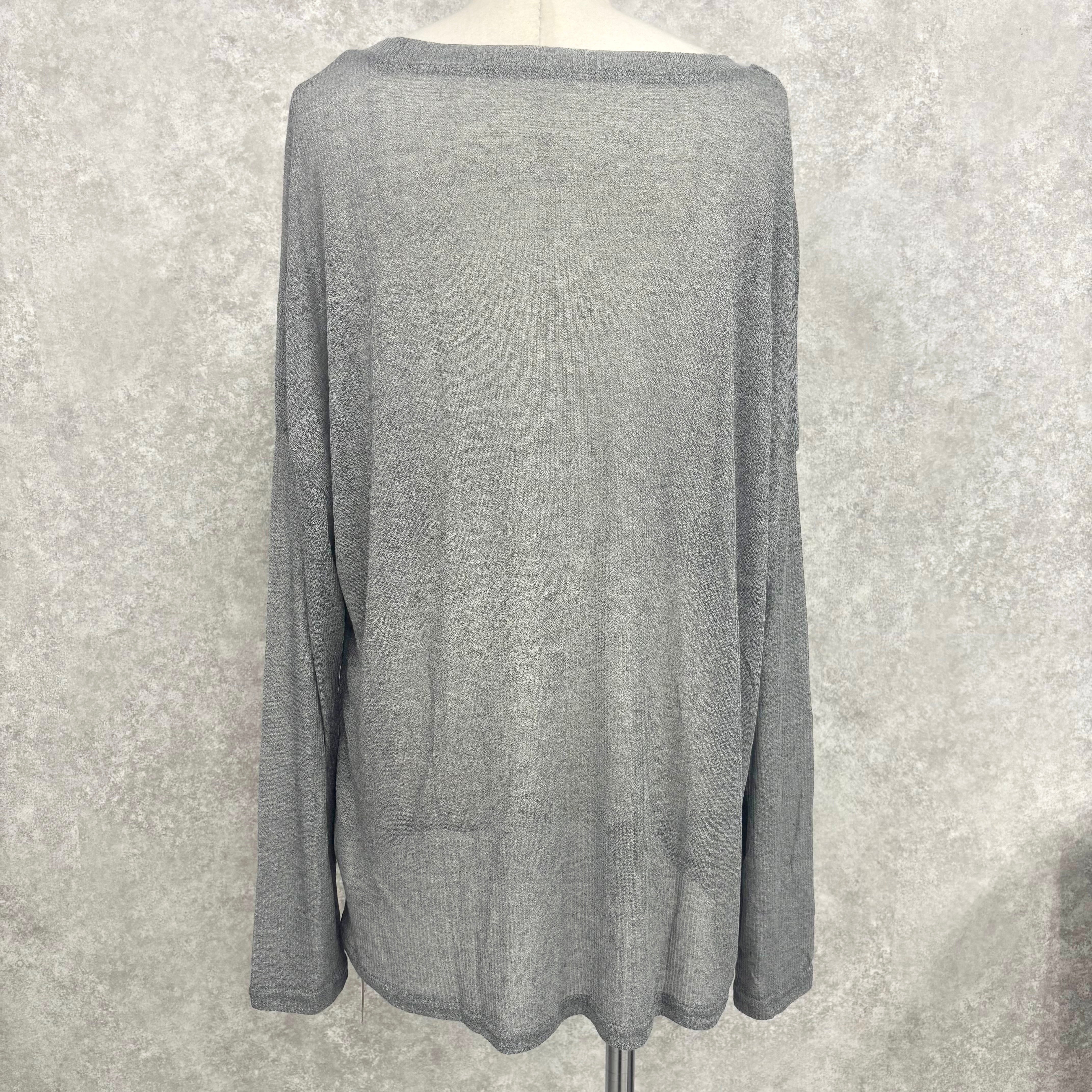 シンプルシアートップス -グレー-　※7/23〜29迄に順次発送予定