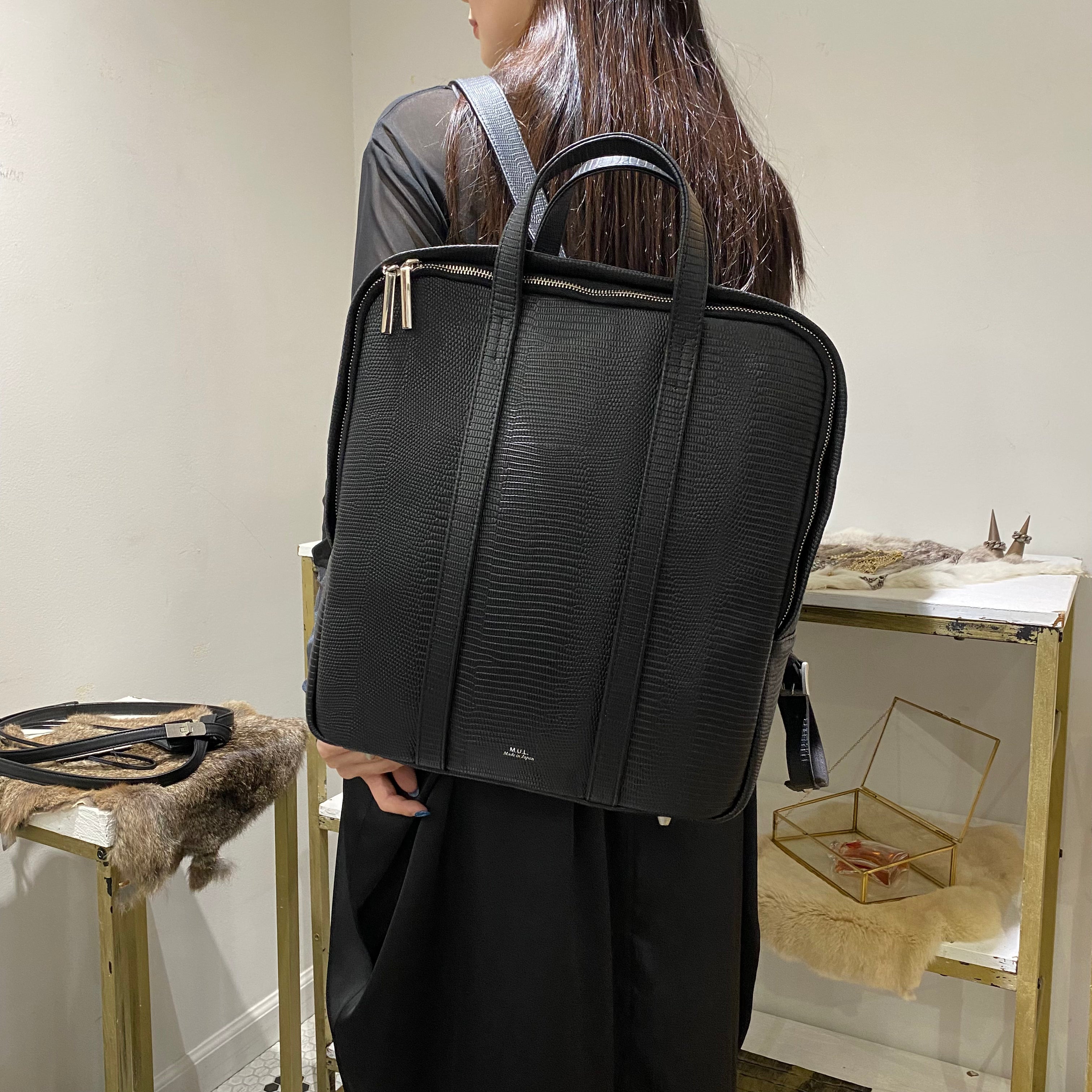 ⚠️予約【M.U.L.】ミニマルバックパック -ブラック-　※R7. 6月末納品予定