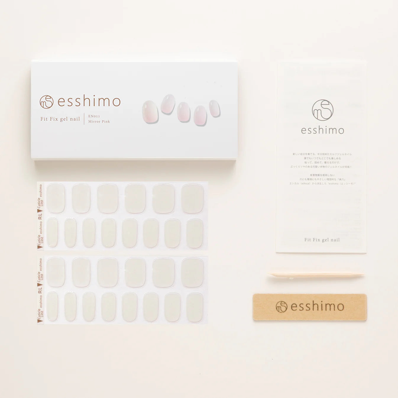 【esshimo】EN011 Mirror Pink(ミラーピンク)　※11/12〜18より順次配送