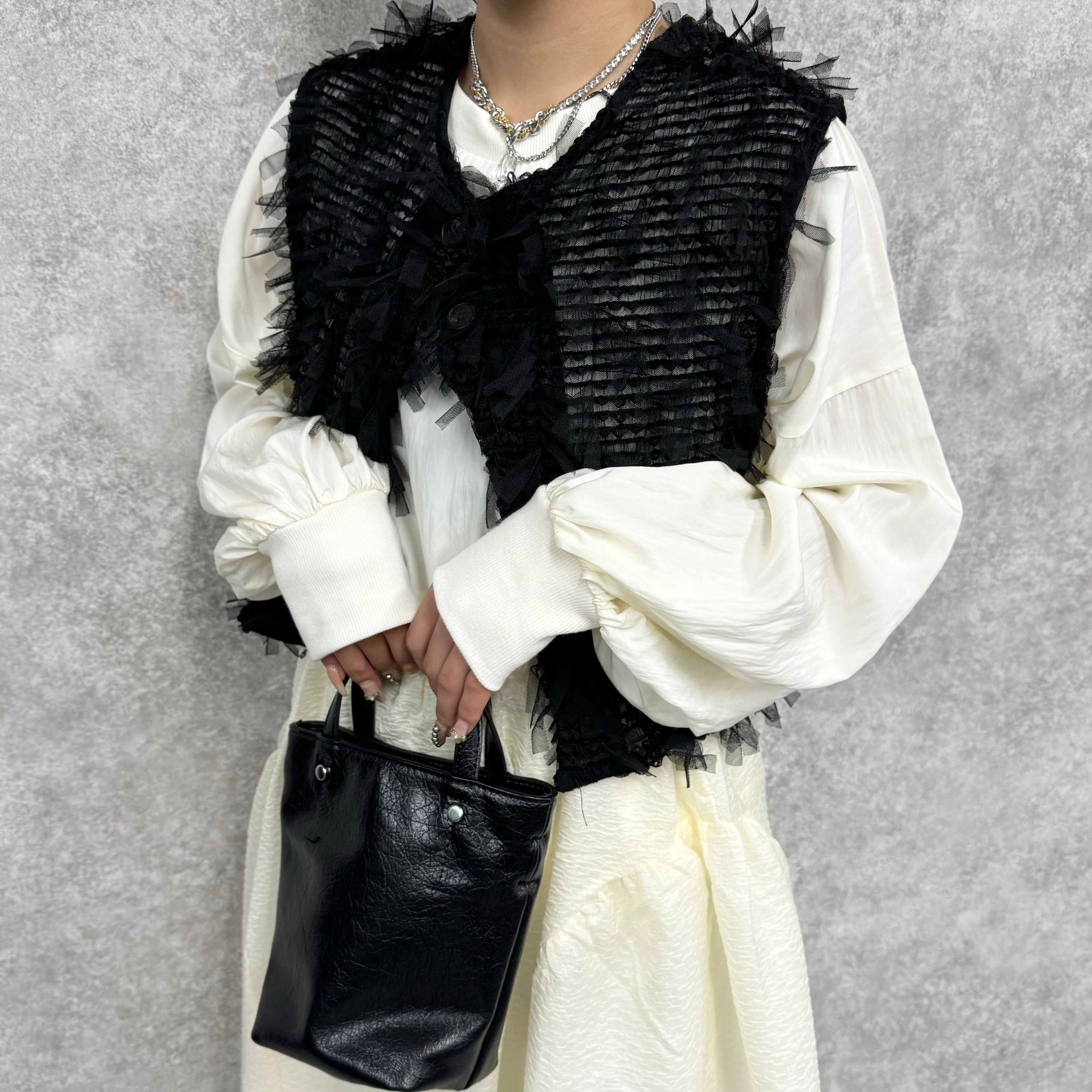 タフタオーバートップス -オフホワイト-  ※3/5〜11より順次発送予定