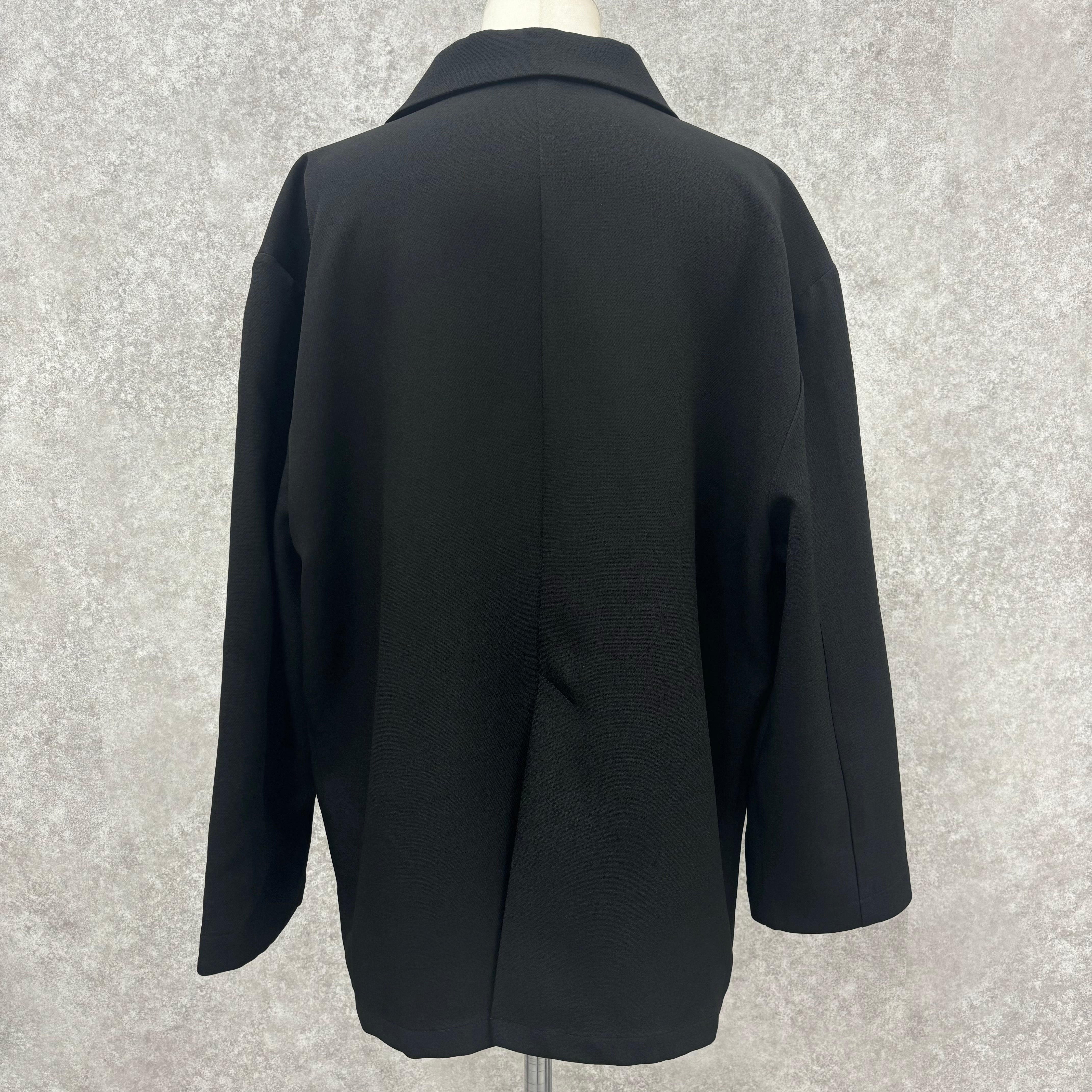 ダブルプレストテーラージャケット -ブラック-  ※11/5-11頃より順次配送予定