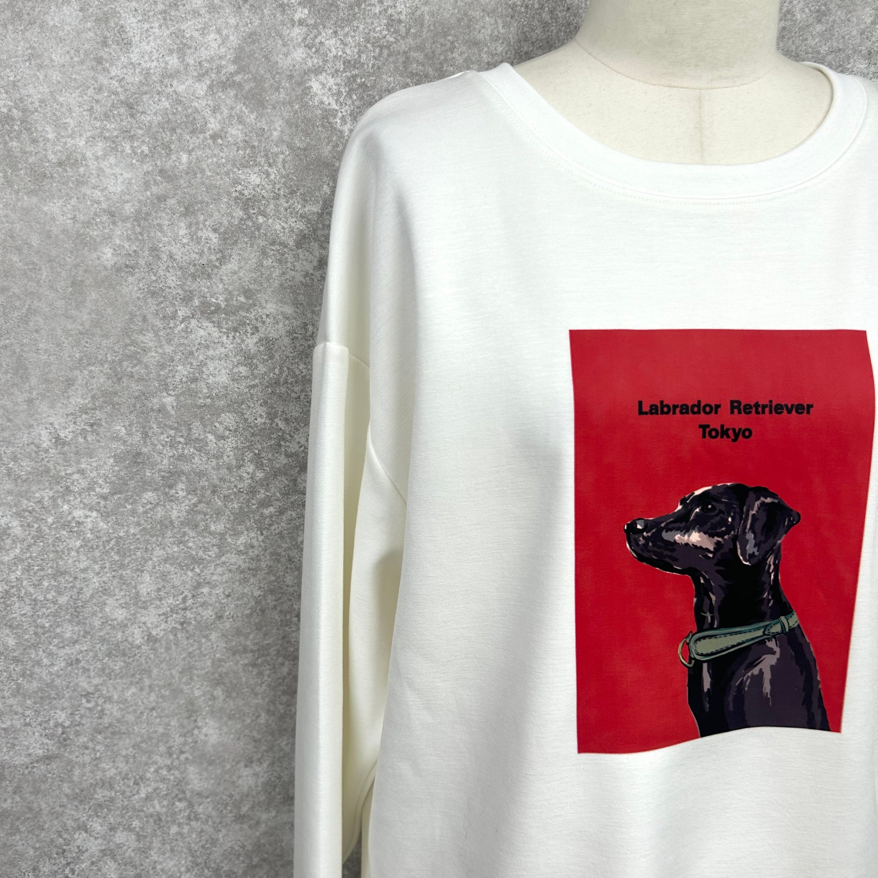 ラブラドールレトリーバートップス  -ホワイト-　※10/15-21頃より順次配送予定