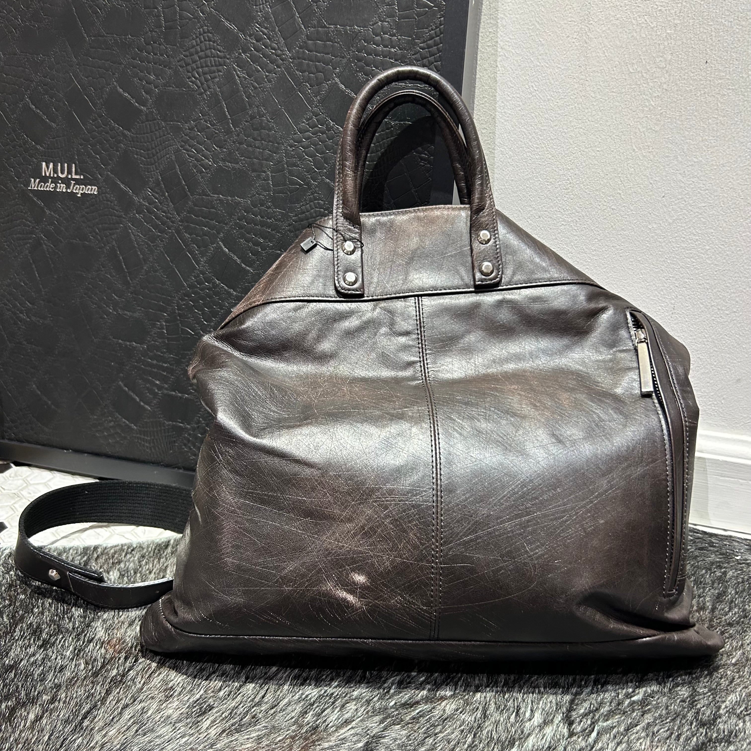 ⚠️予約【M.U.L.】stud series ヘルメットバックM　-vintage ブラック-  　※R7. 6月末納品予定