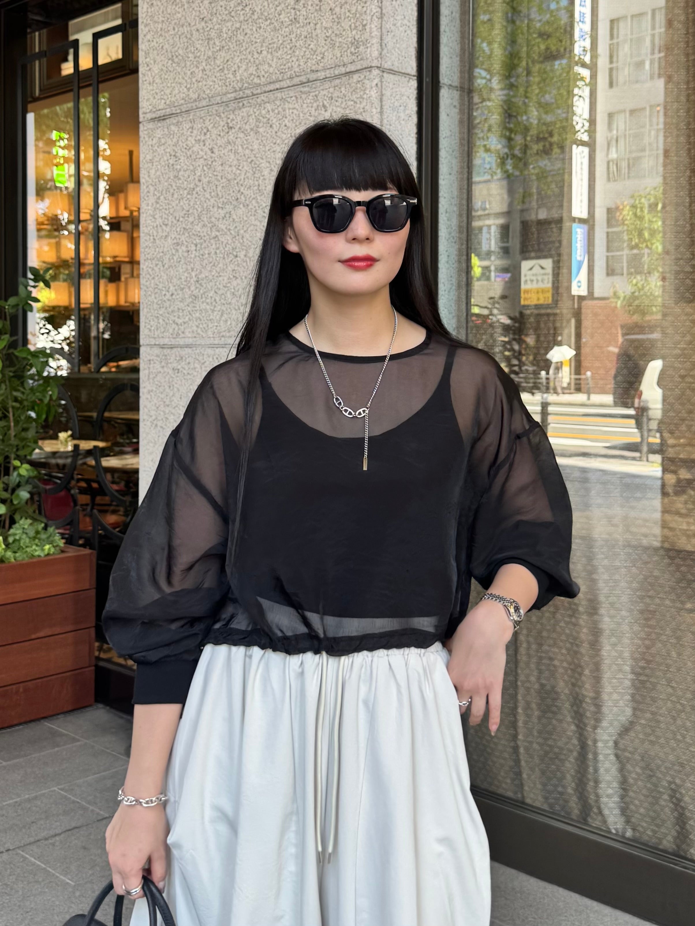 【ASYMM】NOIR VEIL TOPS