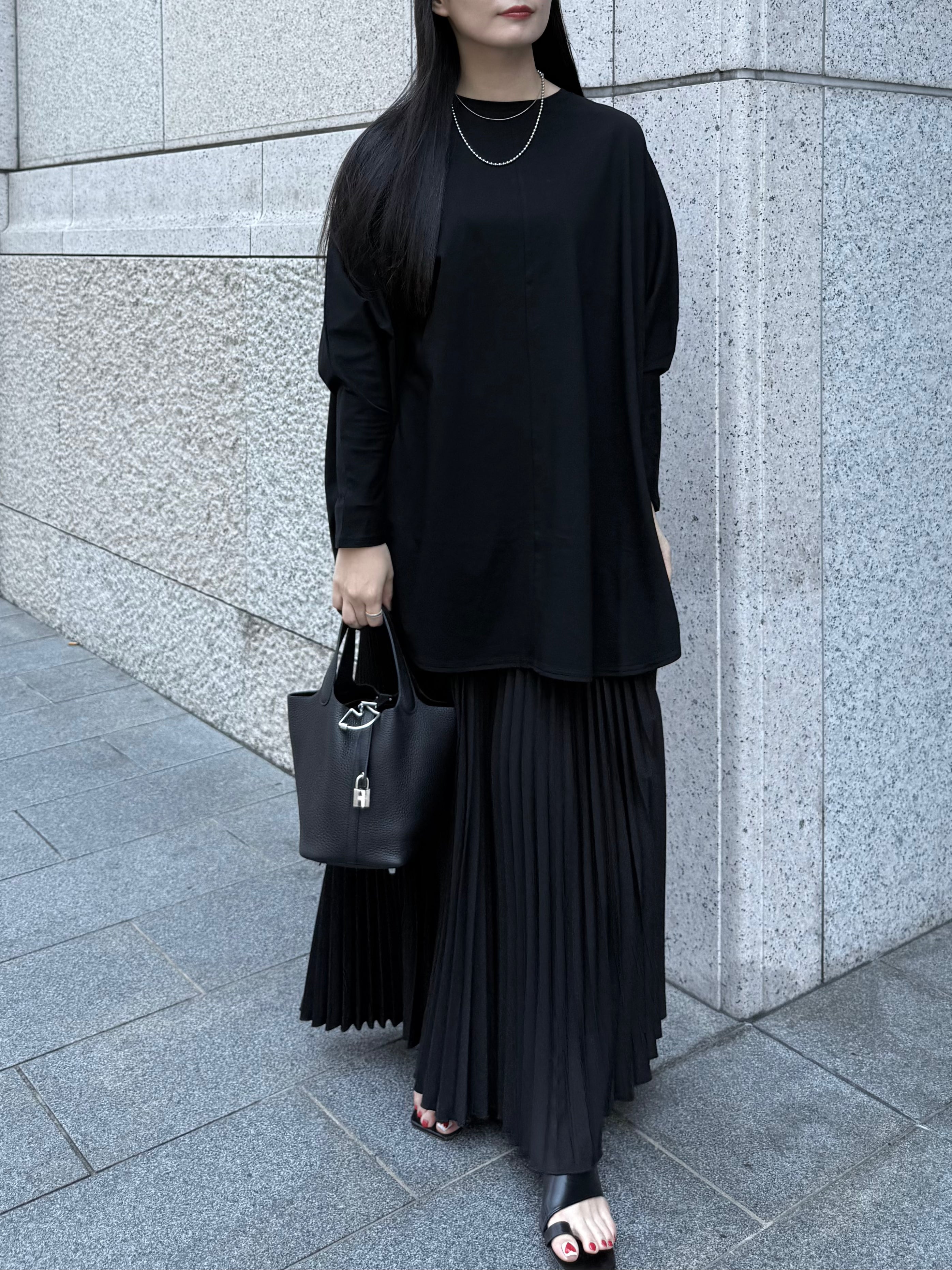 【ASYMM】VOID TEE -black-