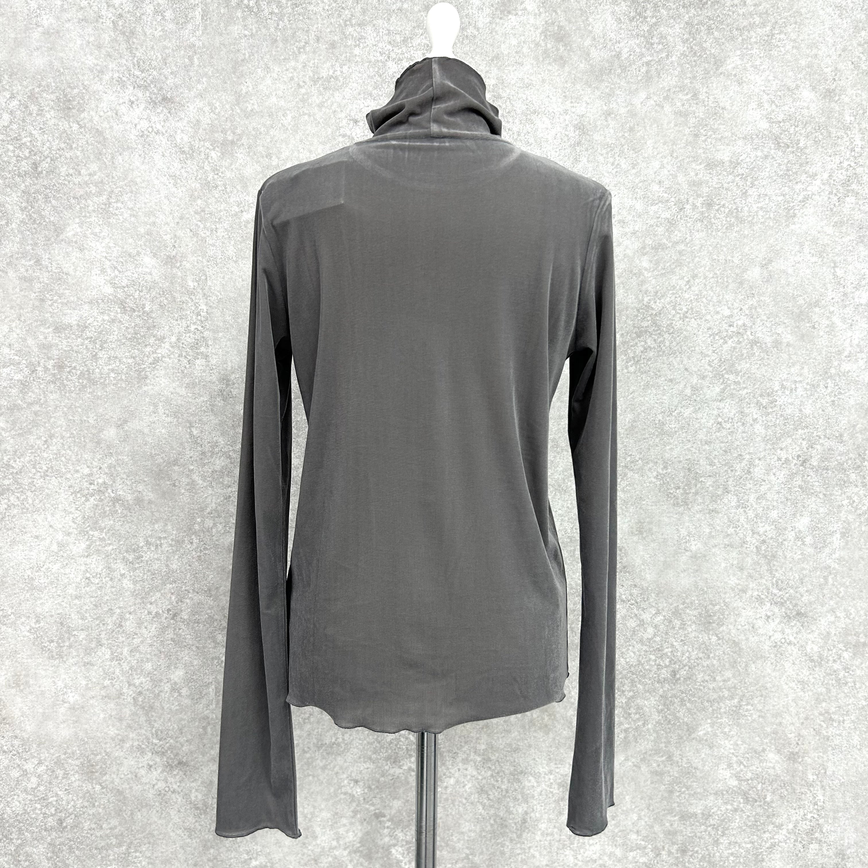 ベロアシアータートルネック　-グレー-　※10/15-21頃より順次配送予定