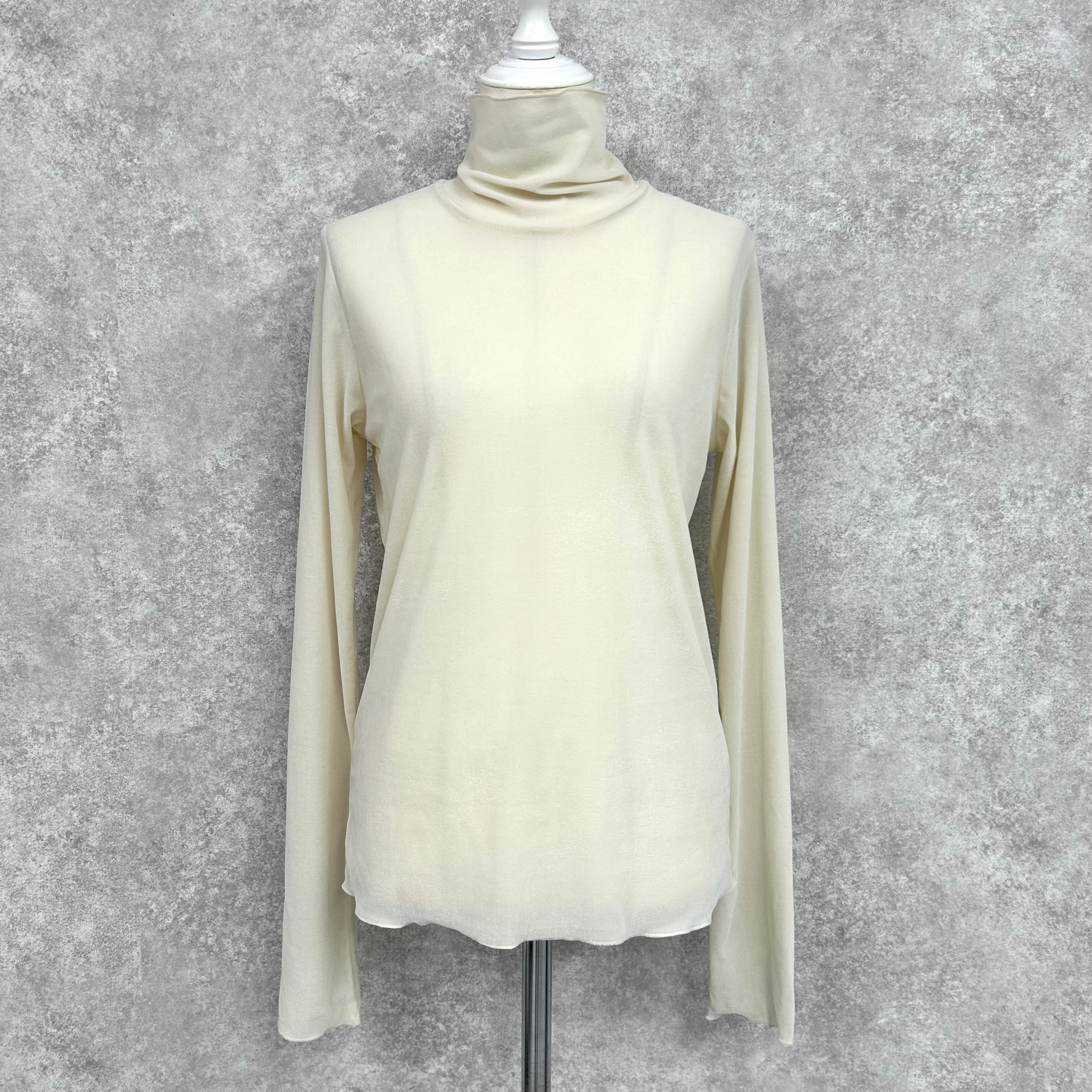 ベロアシアータートルネック　-アイボリー-　※10/15-21頃より順次配送予定