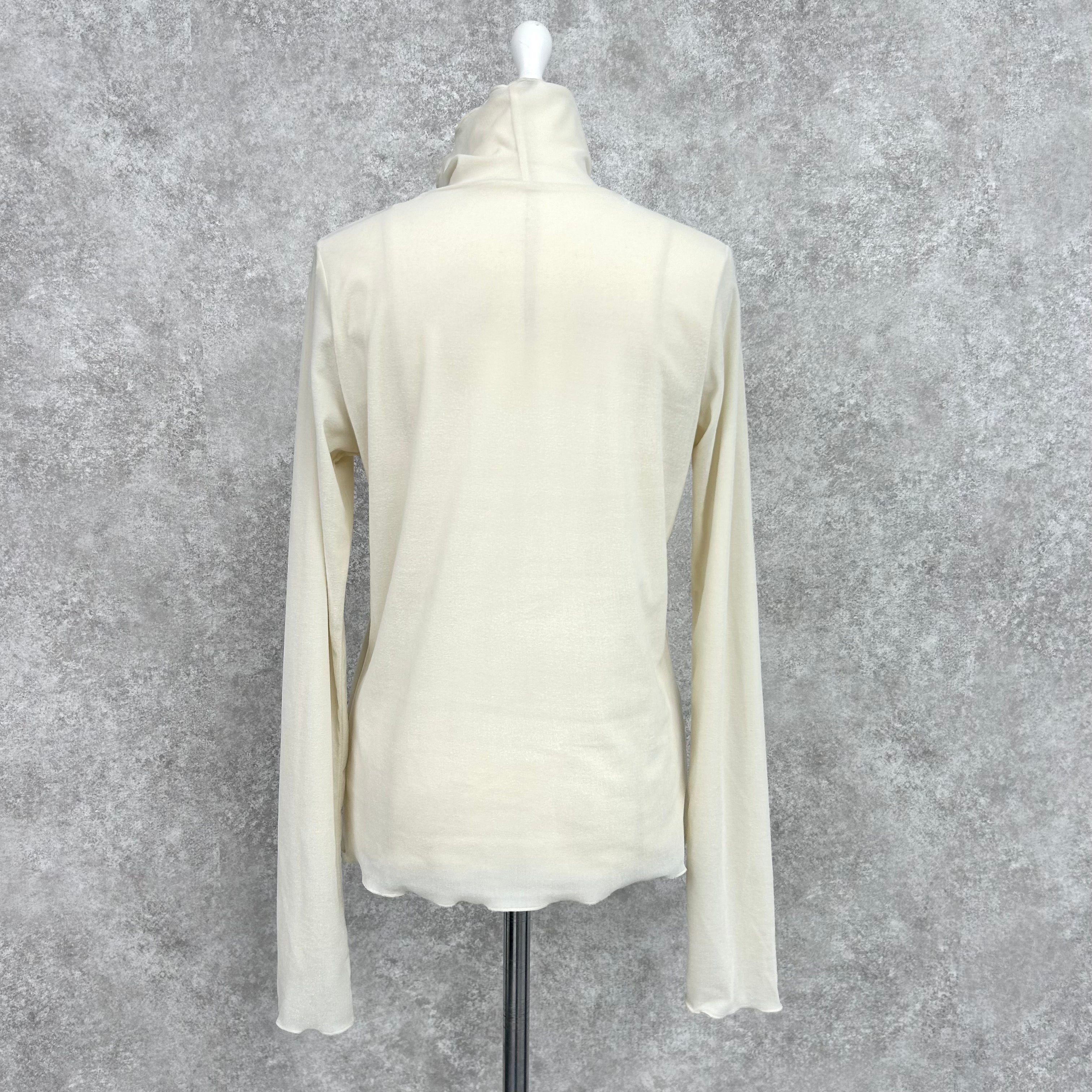 ベロアシアータートルネック　-アイボリー-　※10/15-21頃より順次配送予定