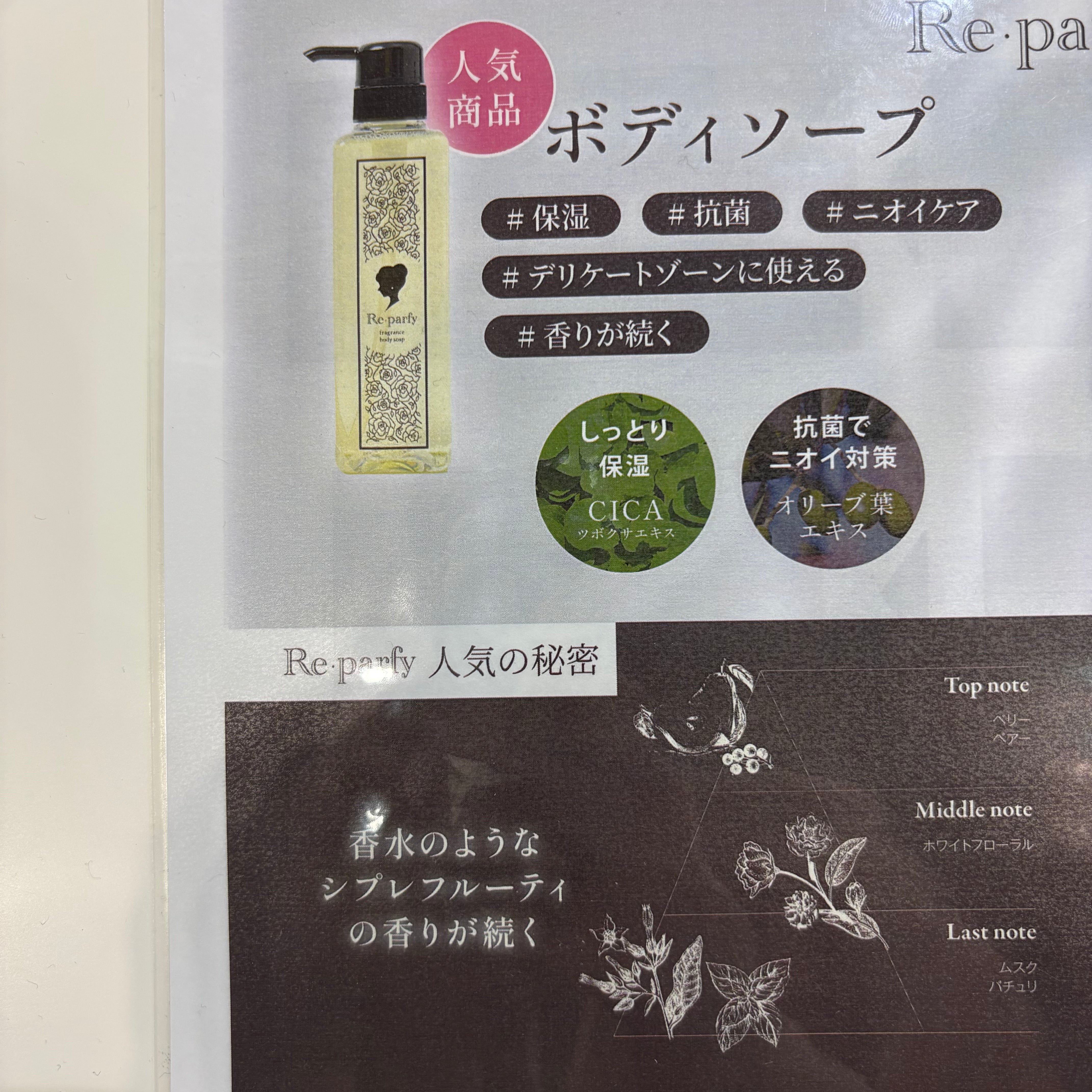 Re･Parfyﾎﾞﾃﾞｨｿｰﾌﾟ 400ml　※5/21-27頃より順次発送予定
