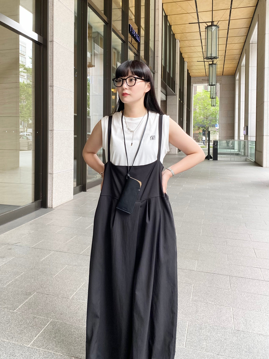 ASYMM EMBLEM  TANK -white-