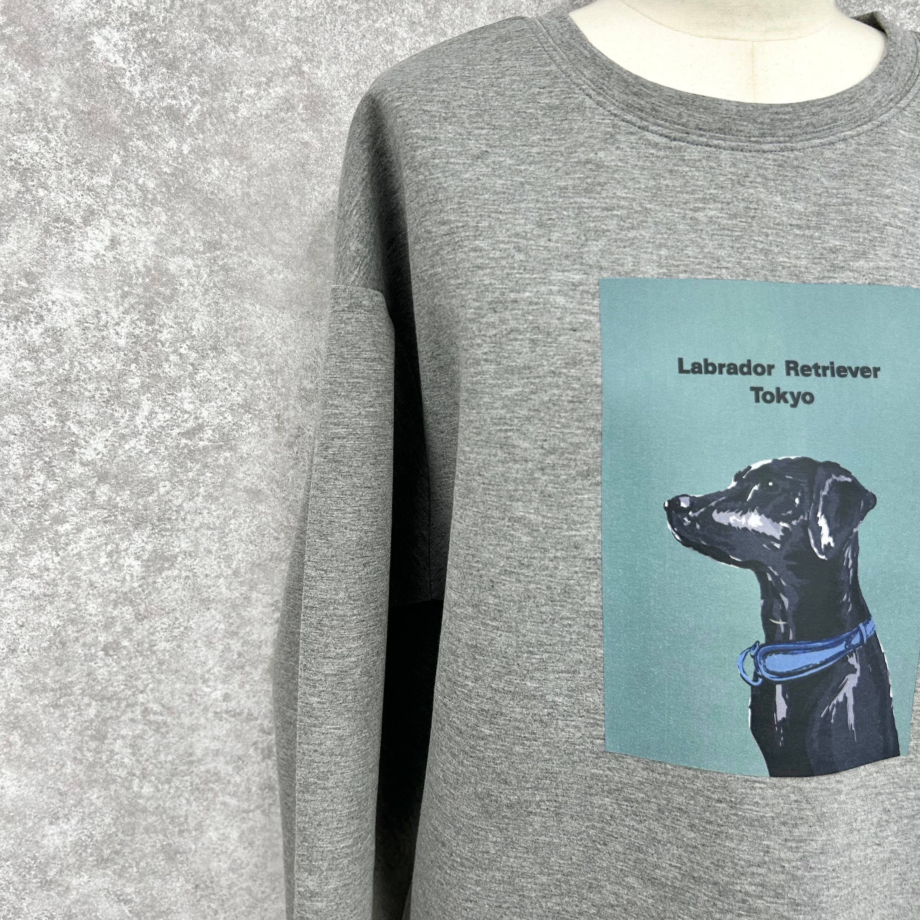 ラブラドールレトリーバートップス  -グレー-　※10/15-21頃より順次配送予定